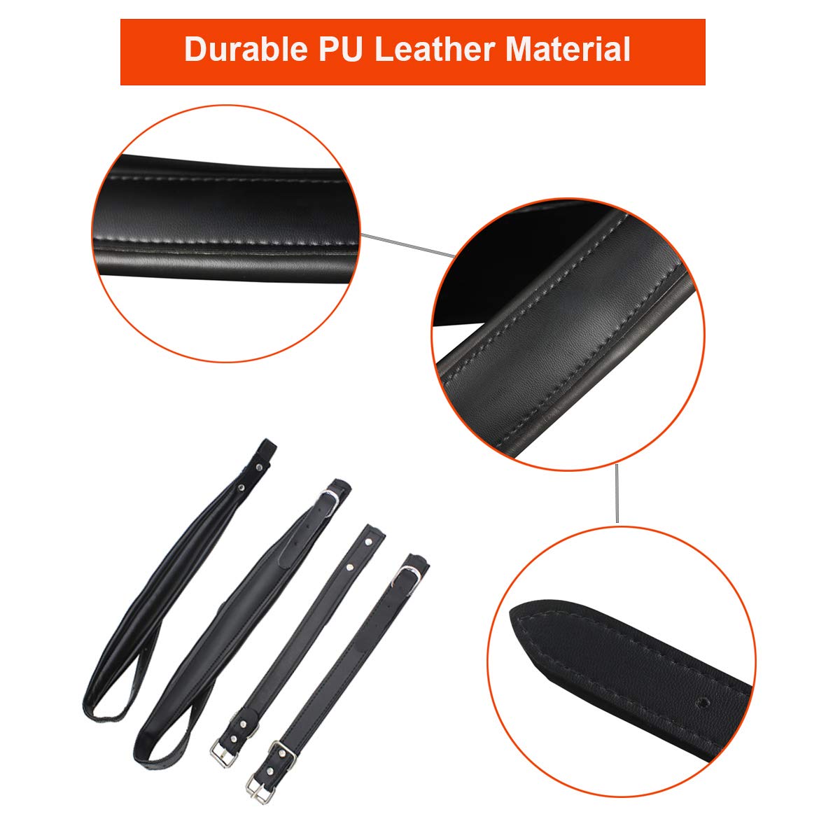 Yunnlezt Accordion Strap Padded Bass Accordion Pu Leather Shoulder Harness Straps Adjustable Belt For 16 120 Bass Accordion Musi