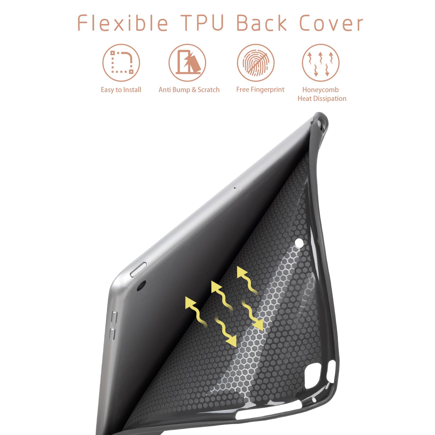 Ipad Case 6Th Generation, Ipad 5Th Generation Case, Ipad Air 2/Air 1 Case, Ipad 9.7 Case For Girls Women, Adjustable Stand Multi