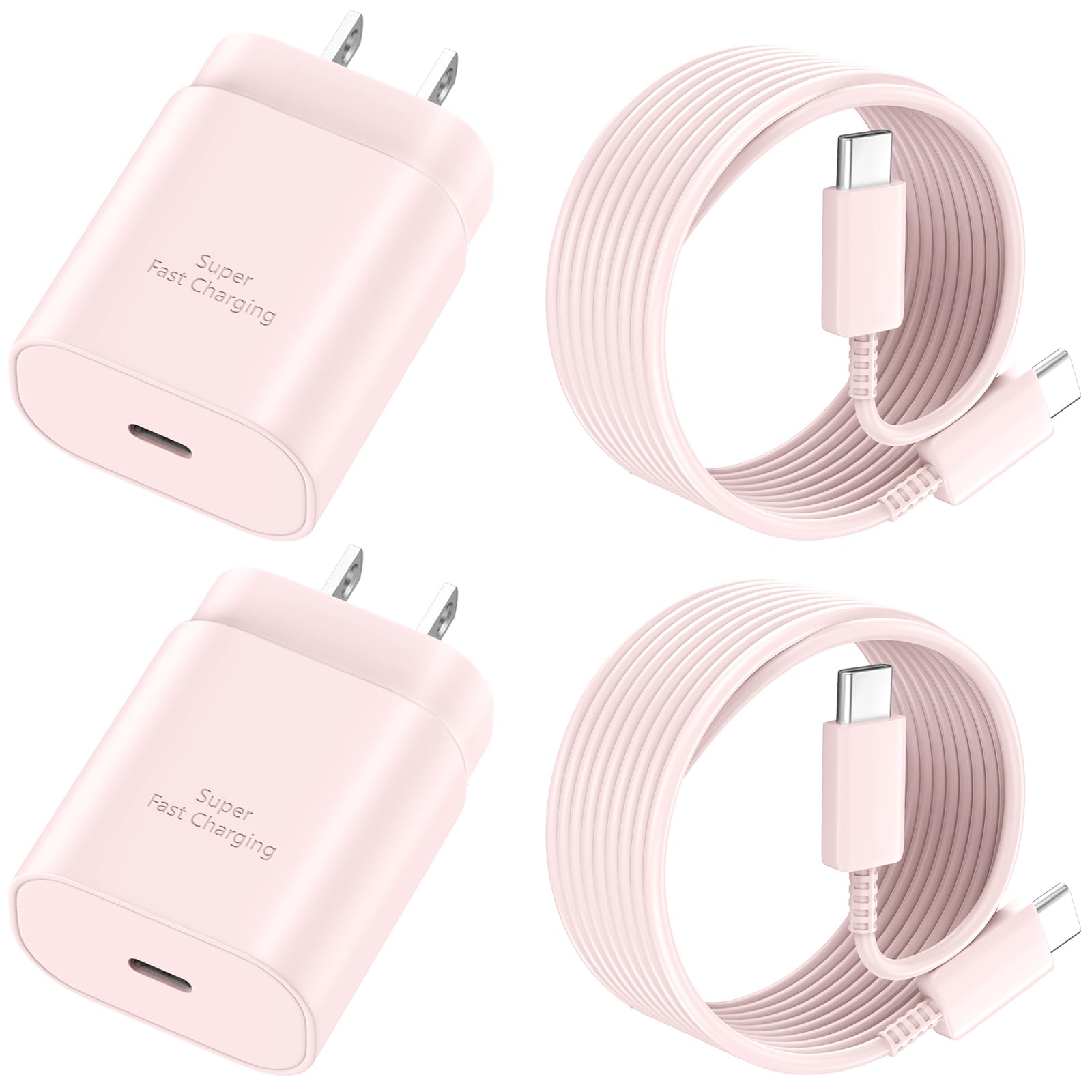 Usb C Phone 16 15 Pro Max Charger Fast Charging Block, 30W Usb C Charger With 10Ft Usb C Fast Charging Long Cable Cord For Phone