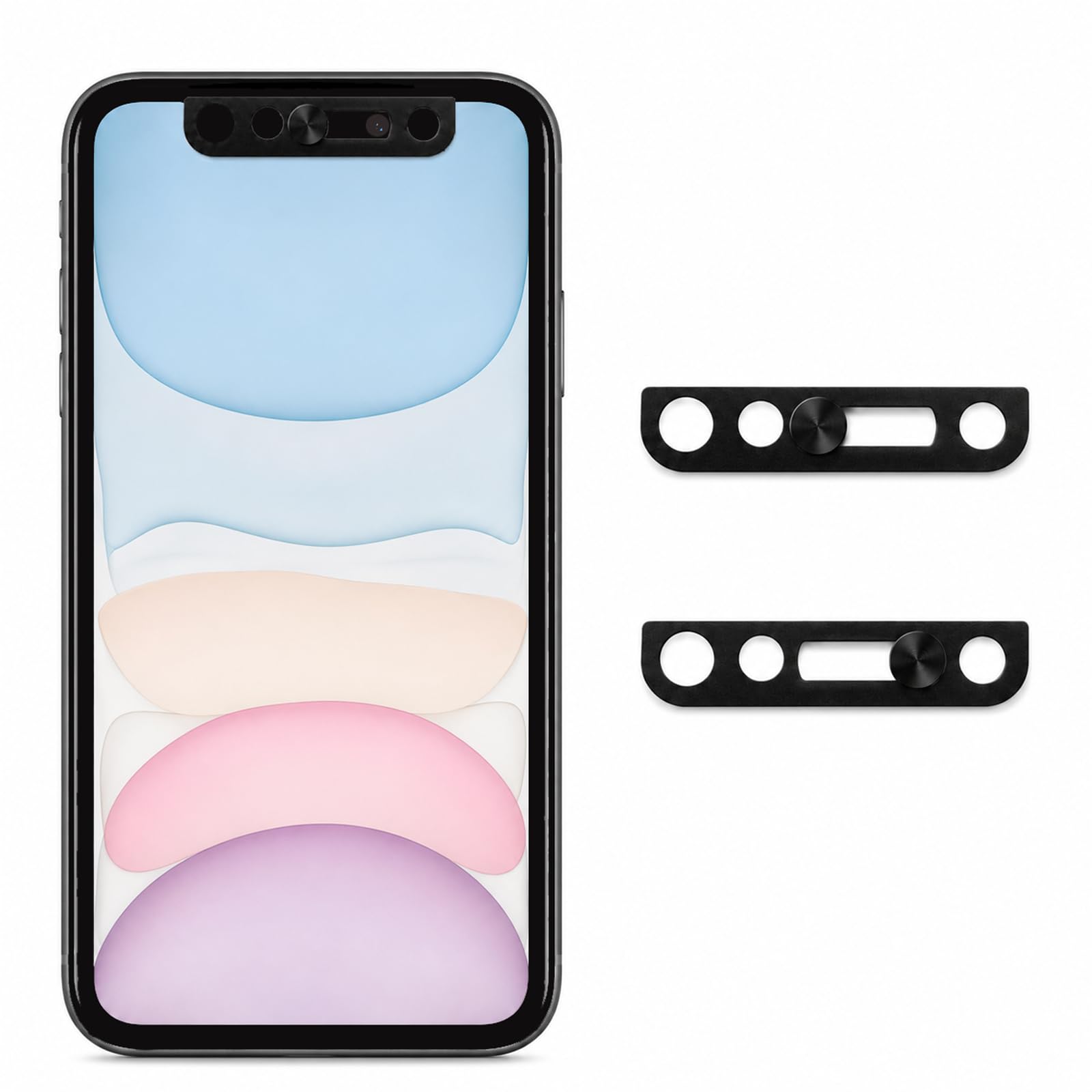 Velaporco Front Camera Cover Compatible with iPhone 12 Series/11/11Pro/11 Pro Max/X Series, AntiSpy Webcam Slide, Lens Protecto