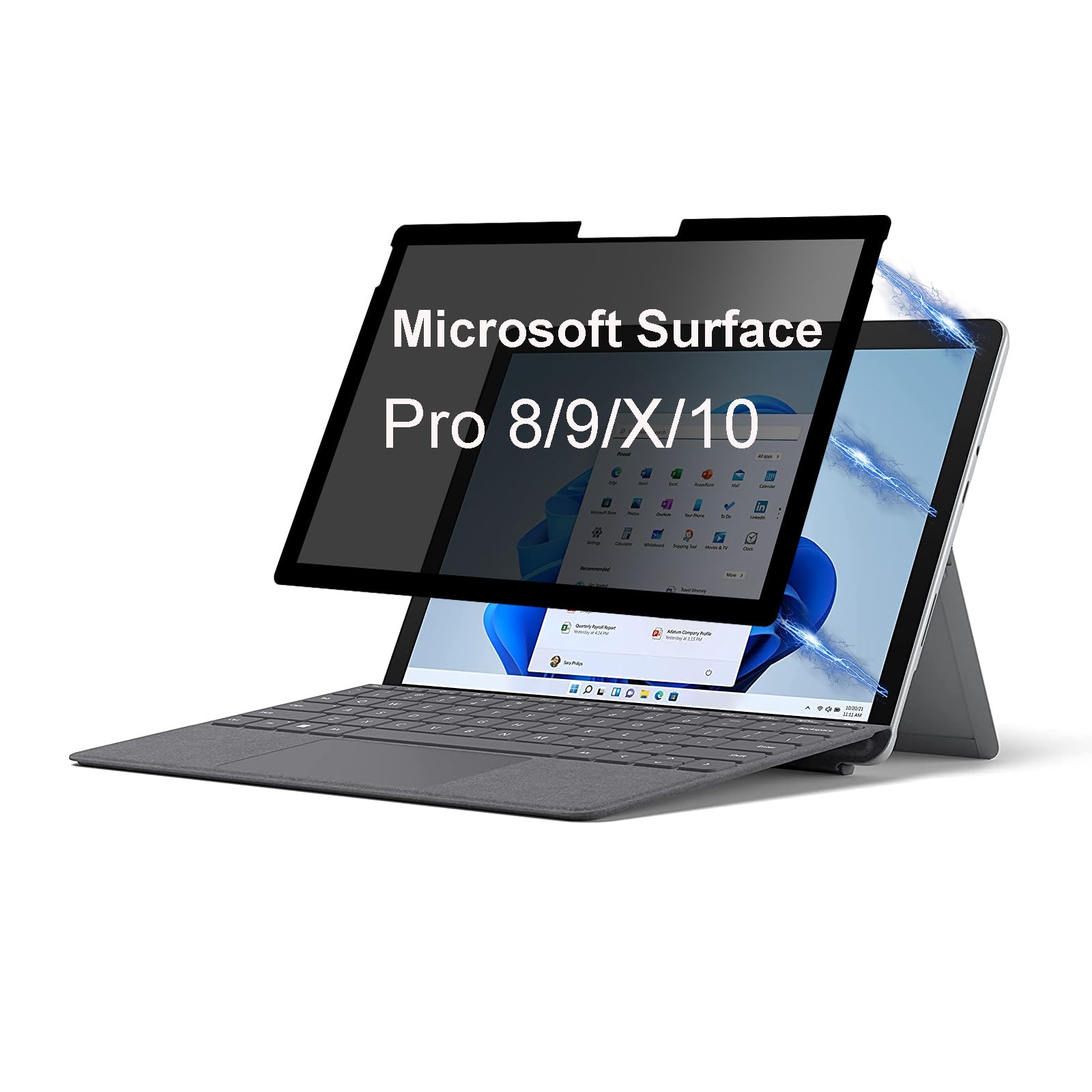 Privacy Screen Protector Compatible For Microsoft Surface Pro X,Surface Pro 8,Surface Pro 9,Surface Pro 10(Released In 2024) Ful