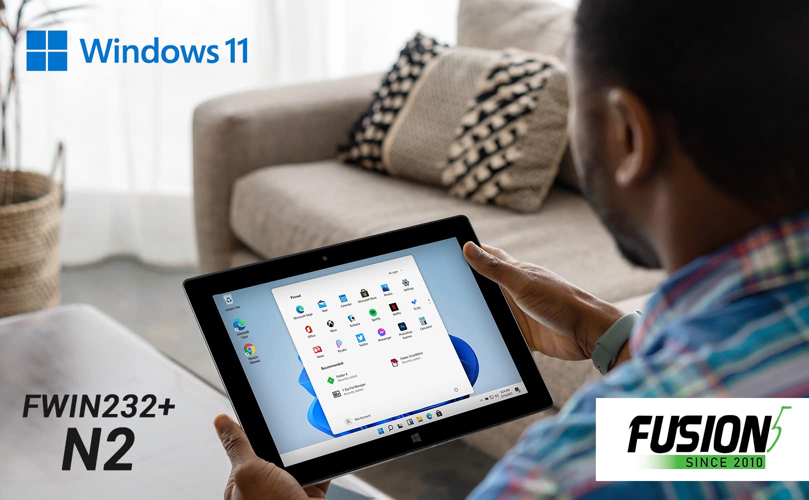 Fusion5 10 Windows 11 Professional Tablet Pc - Fwin232 Plus N4020 Intel Dual-Core Ultra Slim Windows Tablet - 4Gb Ram, Usb 3.0,