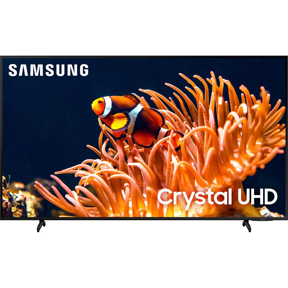 Samsung 85 Inch Class Du8000 Crystal Uhd Led 4K Smart Tv (2024) Bundle With Premium Deco Gear 60W 2.0 Ch Soundbar + Deco Mount 3