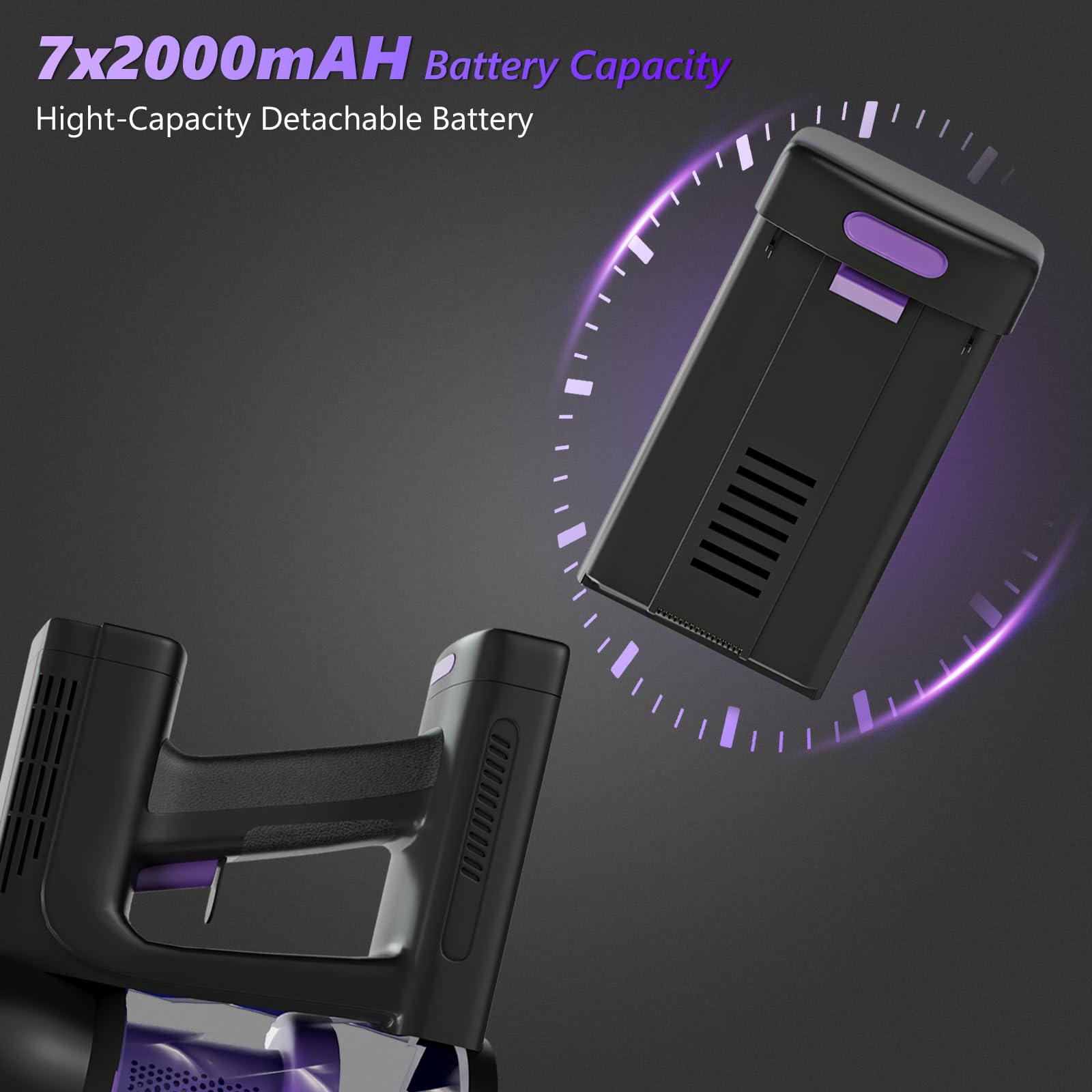 Portable Cordless Vacuum Cleaner: Lightweigt Stick Vacuum With Rechargeable Battery 6 In 1 Powerful Vacuum Cleaner For Home With