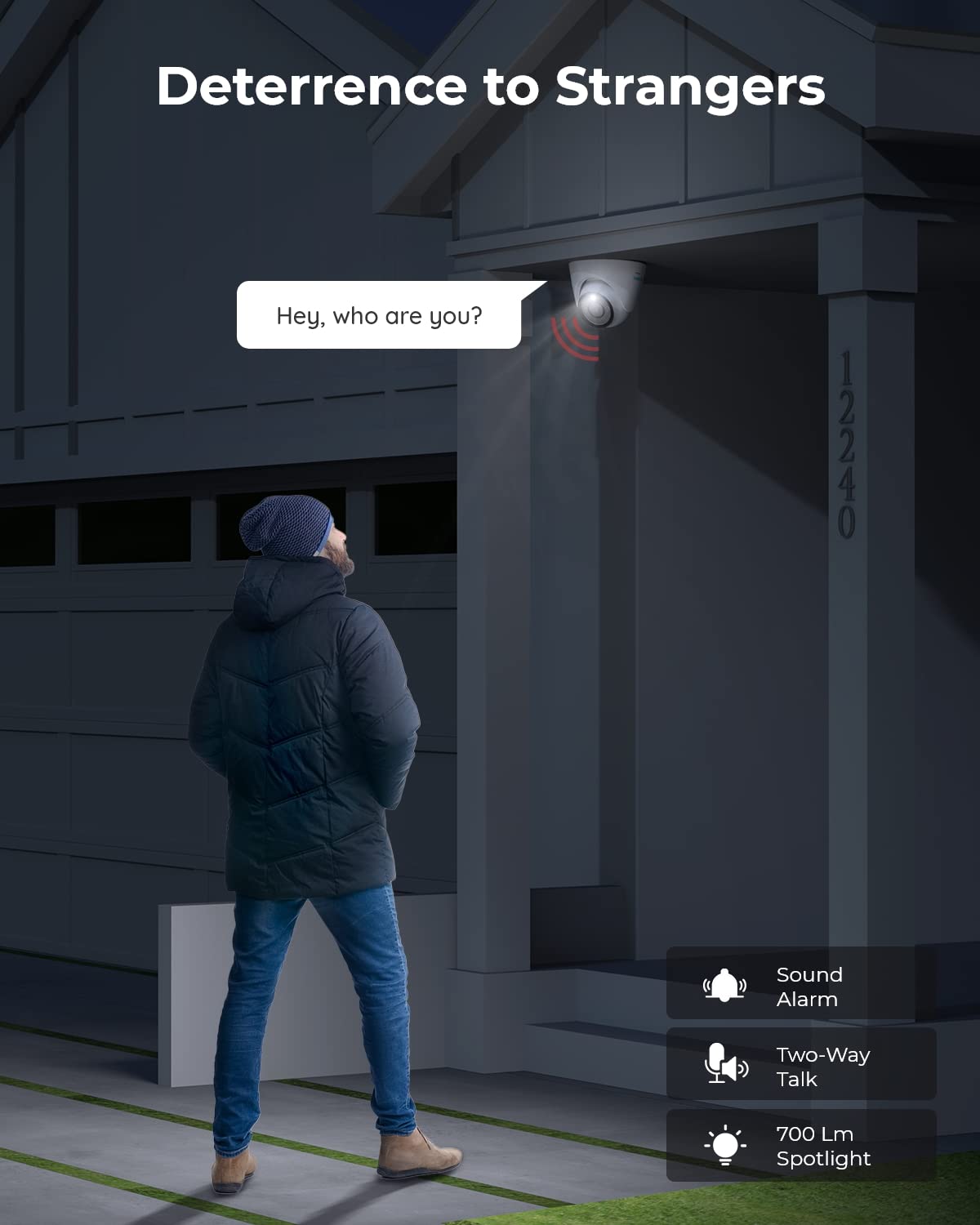 Reolink 4K Poe Security Ip Camera, Turret Camera Outdoor With 3X Optical Zoom, 2.8Mm 8Mm Lens, 110 Degree Wide View, 100Ft Color