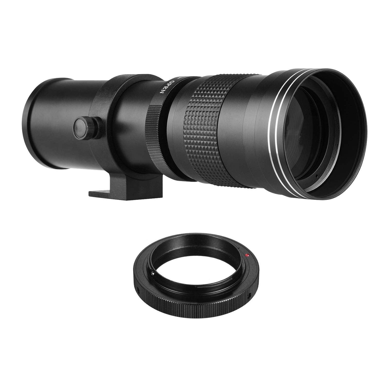 Andoer Camera Mf Super Telephoto Zoom Lens F/8.3 16 420 800Mm T2 Mount With Ai Mount Adapter Ring Universal 1/4 Thread Replacement For Nikon Ai Mount D50 D90 D5100 D7000 D3 D5100 D3100 D3000 D60
