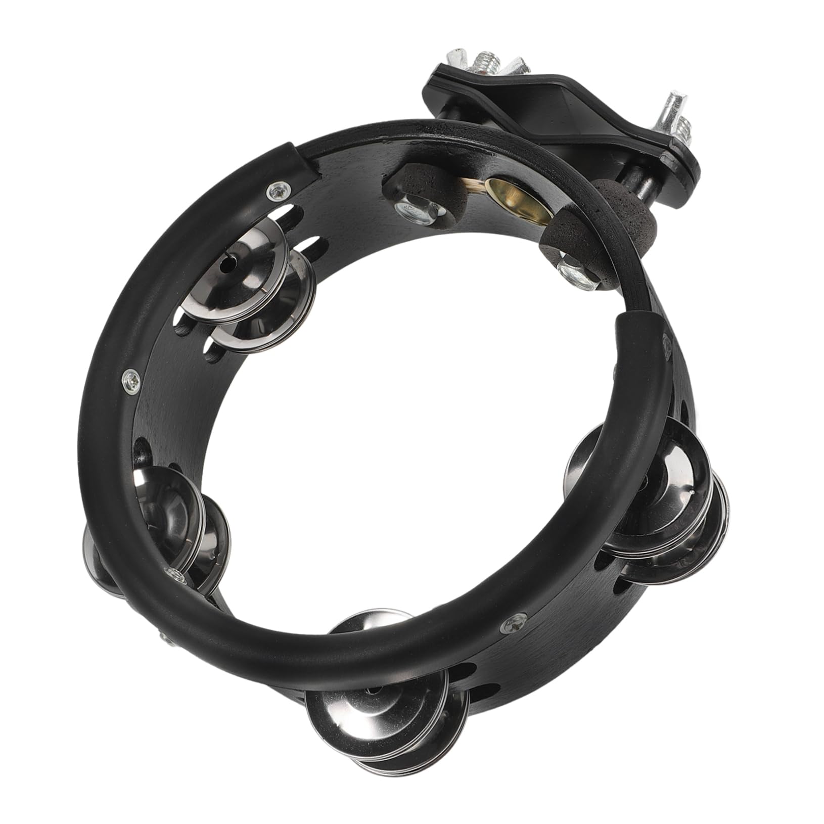 BESPORTBLE Convenient Hihat Tambourine Drum Easy Attachment Percussion for Drum Versatile Handbell Expandable Music Instrument f