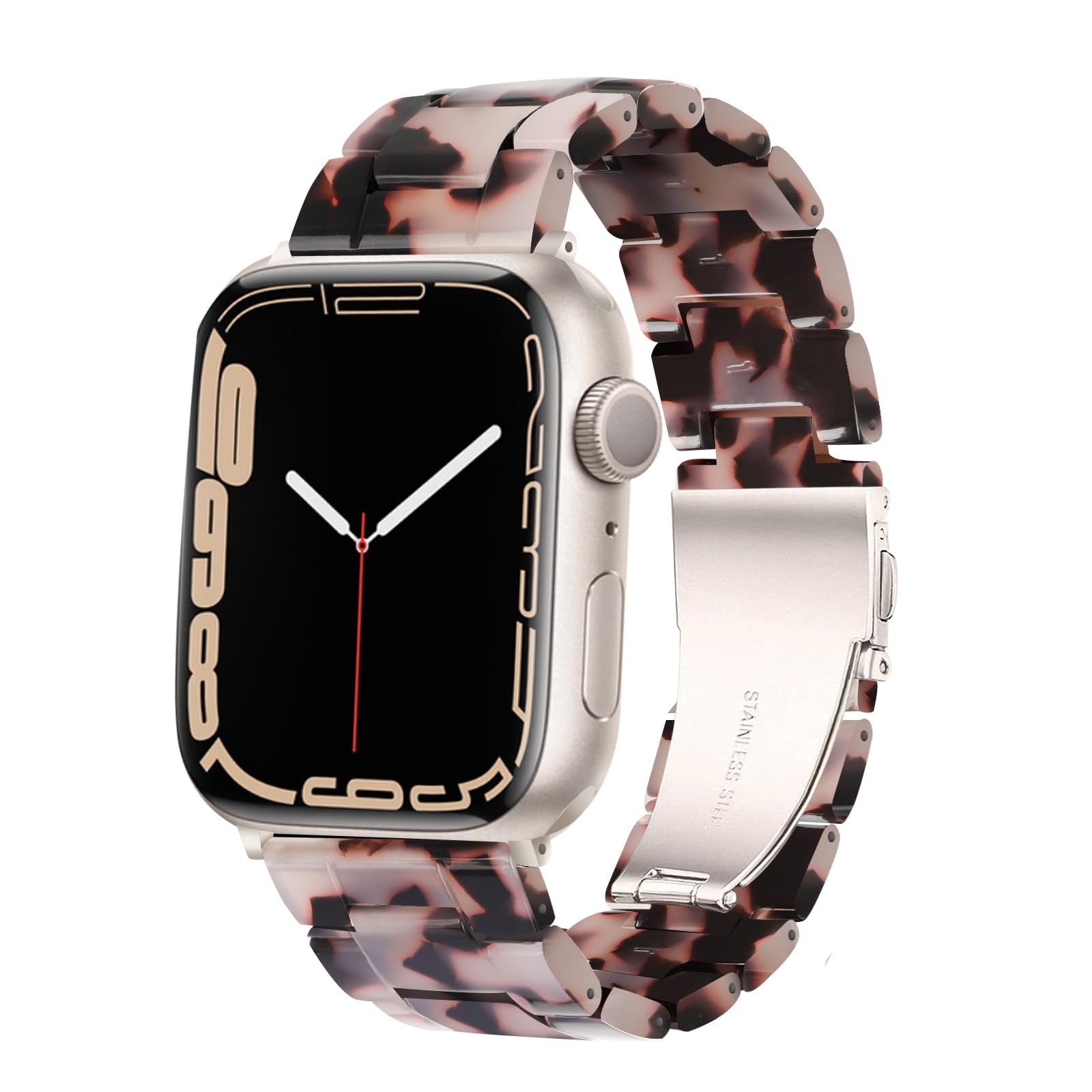 Hopo Kompatibel Mit Apple Watch Band 38 Mm, 40 Mm, 42 Mm, 44 Mm, Ersatz Fr Iwatch Serie 5/4/3/2/1/Se, Modische Rotgoldene Edelst