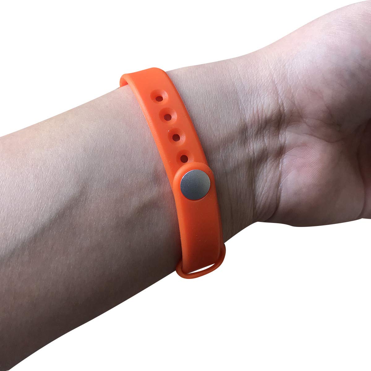 Rfid Bracelet 13.56 Mhz Silicone New Adjustable Watch Tag (Orange 2Pcs)