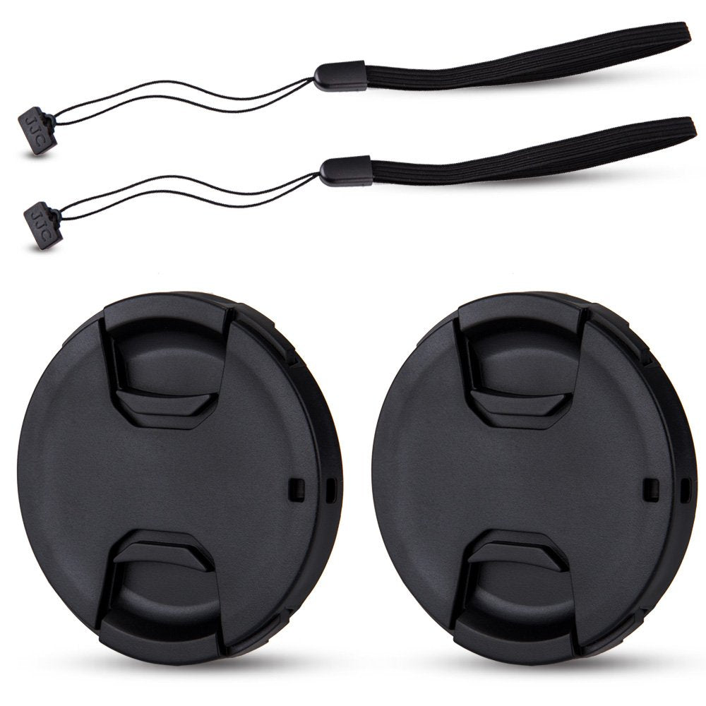 Jjc 2 Pack 40.5Mm Front Lens Cap Cover With Deluxe Cap Keeper For Sony Zv1F Zv 1F Zv E10 Ii Zve10 A6000 A6100 A6300 A6400 A6500