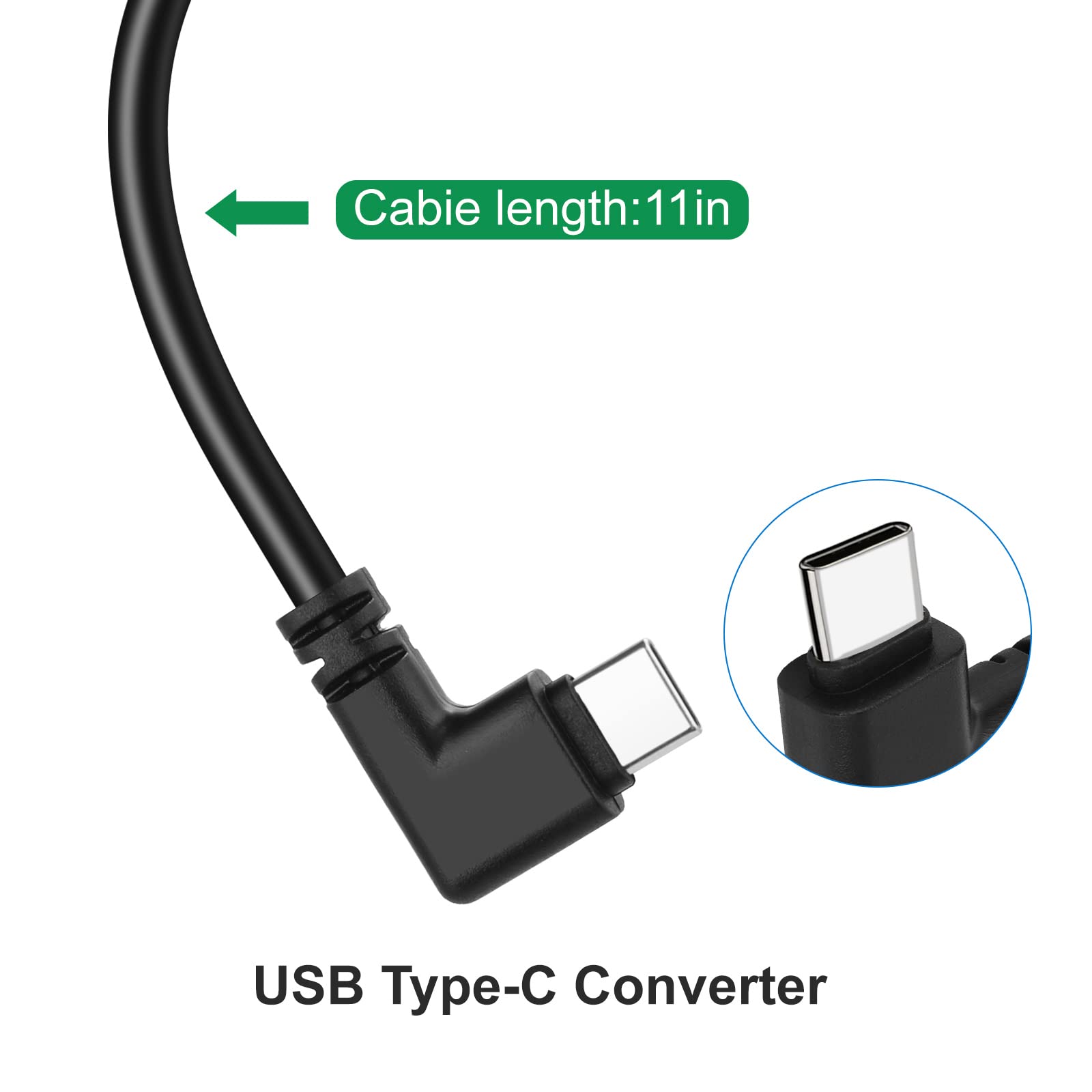 Yipin Hexha Dc 24V/12V To 5V Usb Type C Right Angle Step Down Converter Output 3A 15W Buck Module Power Adapter, Compatible With