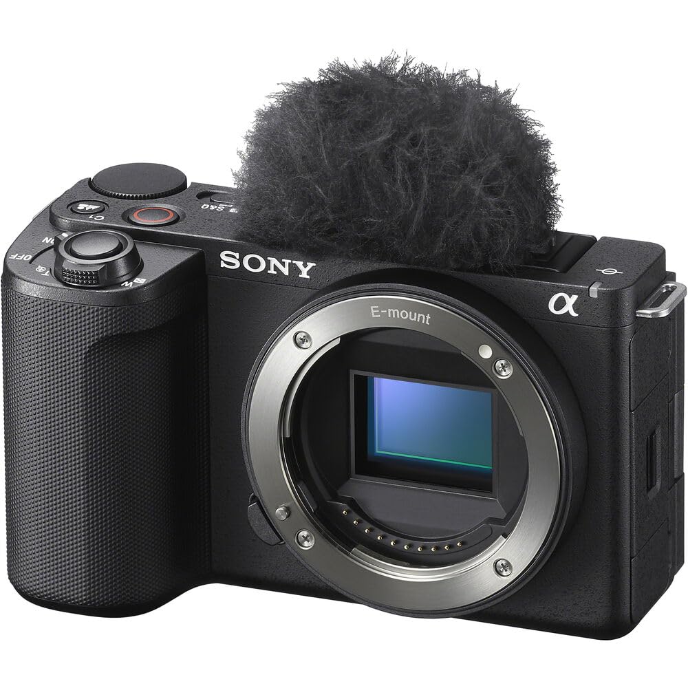 Sony Zv E10 Ii Mirrorless Alpha Aps C Interchangeable Lens Content Creators Camera Body Black Zve10M2B Bundle With Cps 2 Yr Exte