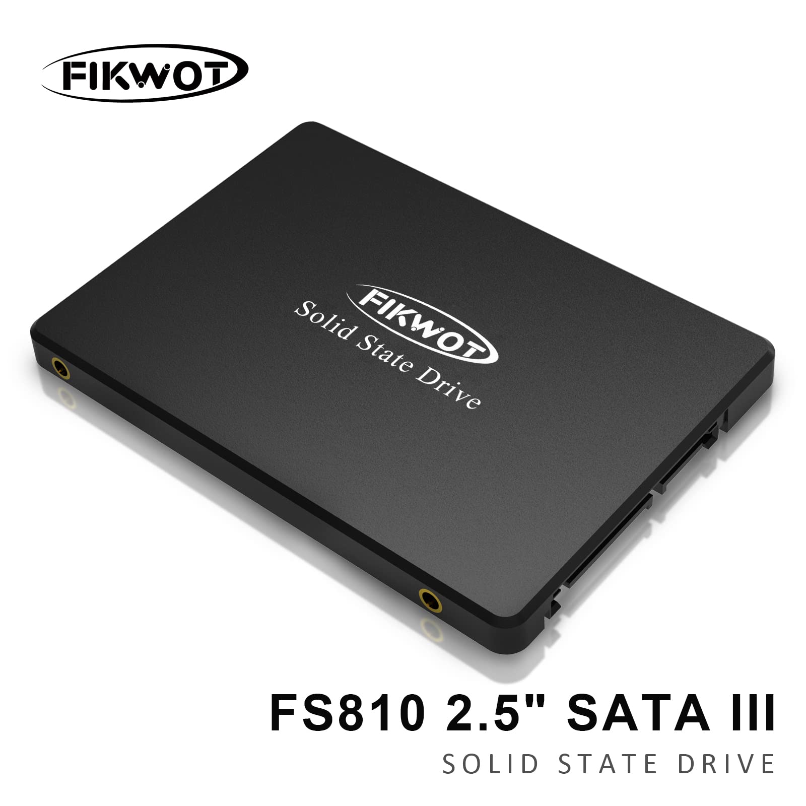 Fikwot Fs810 Ssd Sata Iii 2.5'' 6Gb/S, Internal Solid State Drive 3D Nand Flash (Read/Write Speed Up To 550/450 Mb/S) Compatible