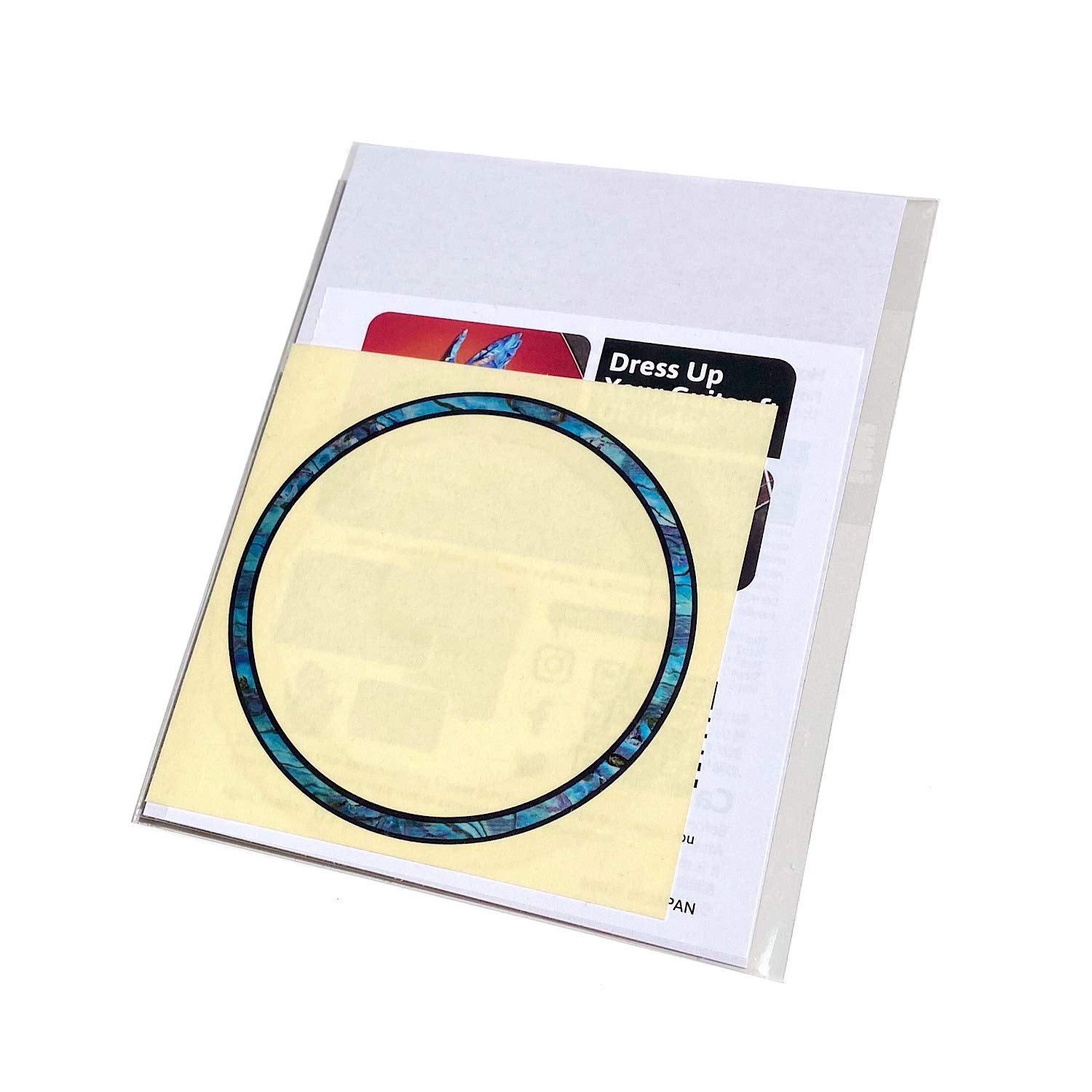 Inlay Sticker For Tenor Ukuleles   Soundhole Rosette/Purfling   Abalone Blue