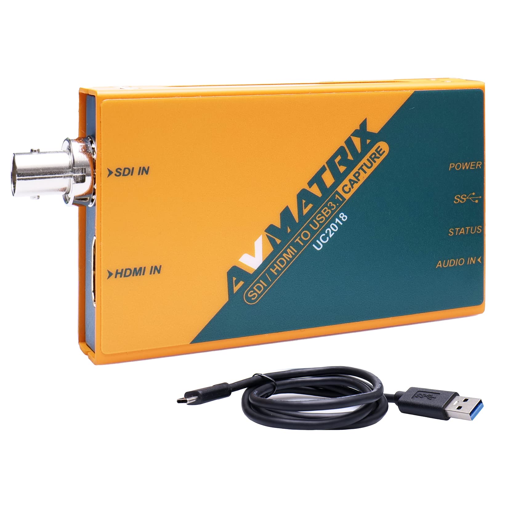 Avmatrix Uc2018 Game Sdi/Hdmi To Usb3.1 Gen1(Usb3.0) Capture Cam Link Card 1080P 60Fps Live Streaming