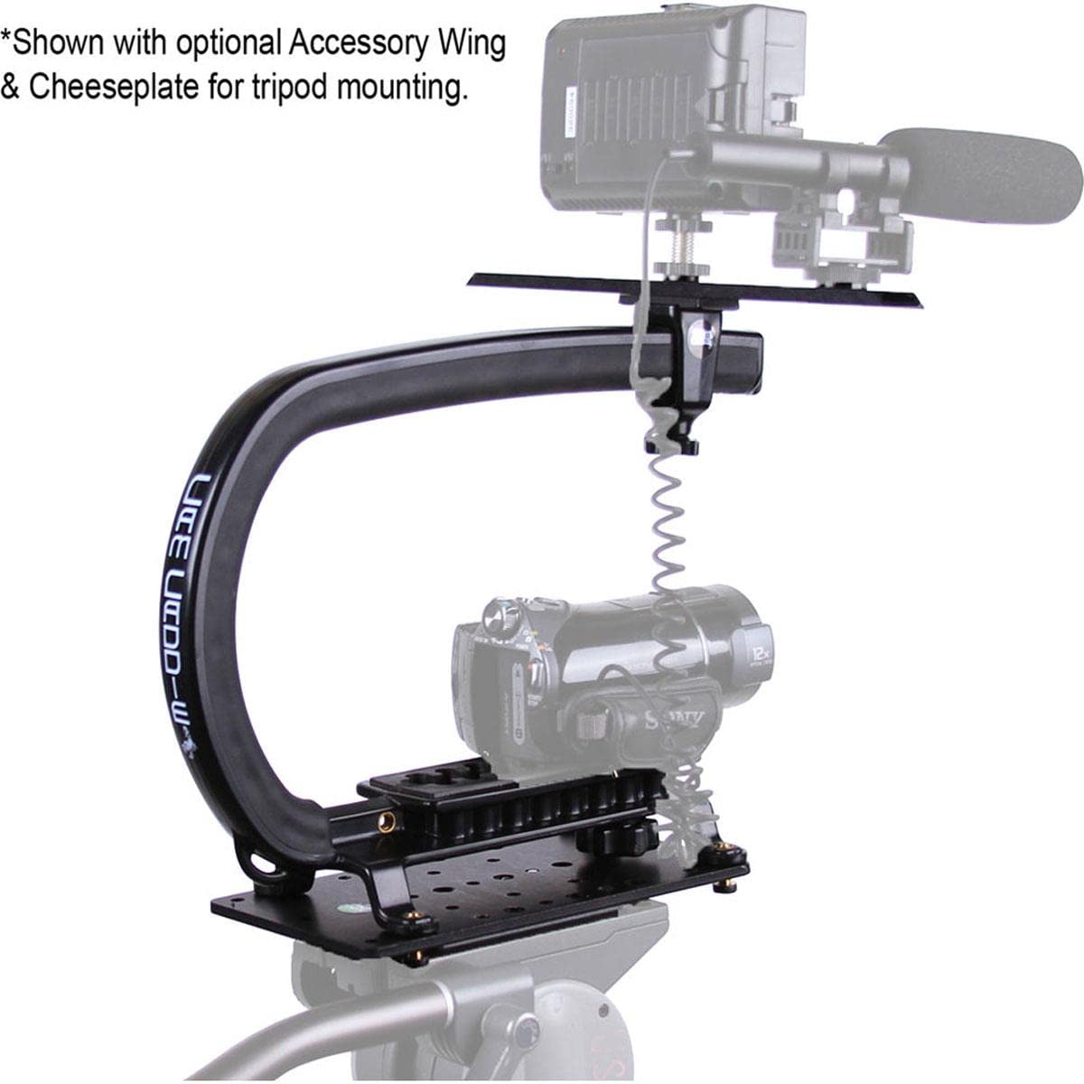 Cam Caddie Scorpion Ex Video Camera Stabilizing Handle Kit With Included Smartphone And Gopro Compatible Mounts   Starter Bundle   Black