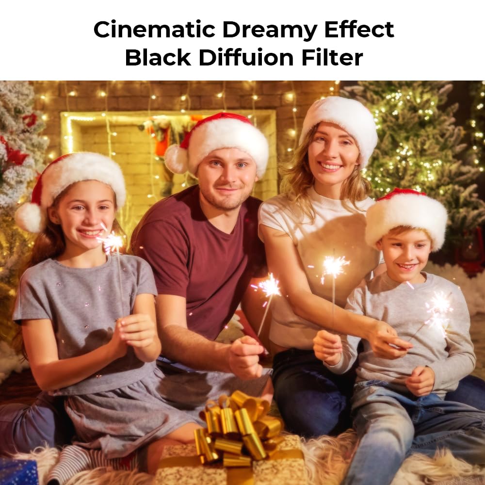 K&F Concept 37Mm Black Diffusion 1/4 Filter Mist Cinematic Effect Filter With 28 Multi Layer Coatings Waterproof/Scratch Resista