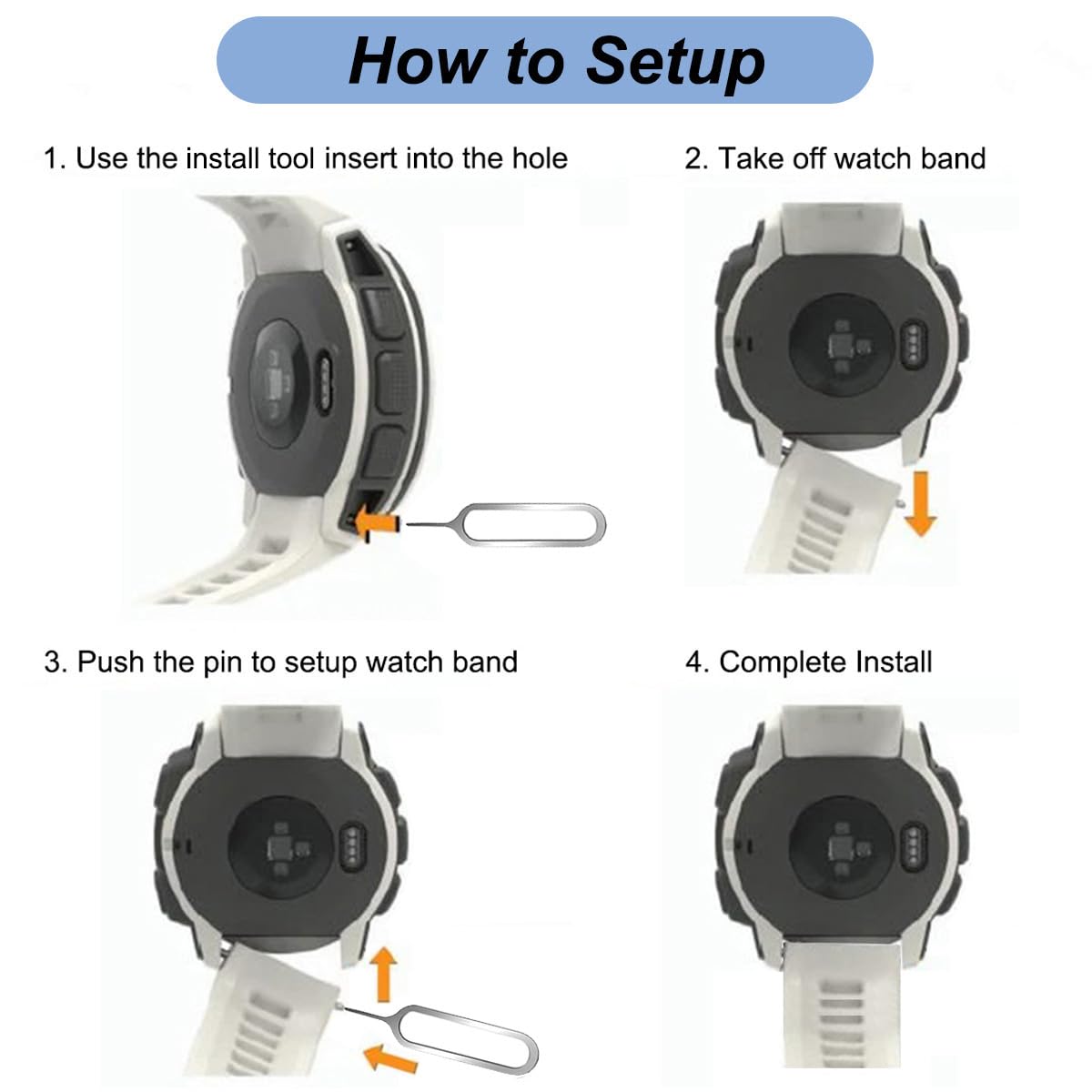 22Mm Watch Band For Garmin Instinct 2, Soft Silicone Replacement Band Strap For Garmin Instinct Esports/Solar/Tide/Tactical Smar