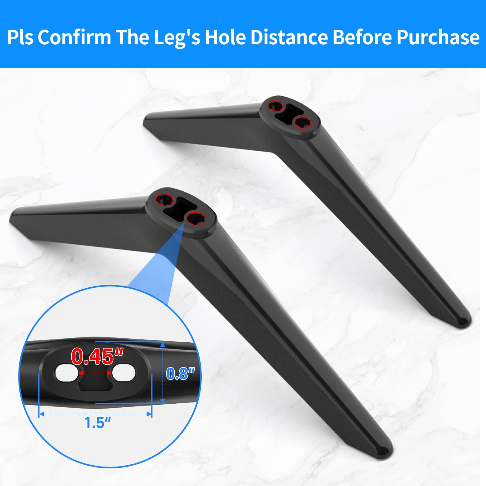 Upgraded Tv Legs For Tcl Roku Tv Legs   32S321 40S325 43S303 50S425 55S525, Tv Base Stand For Tcl Roku Tv Stand Legs Replacement