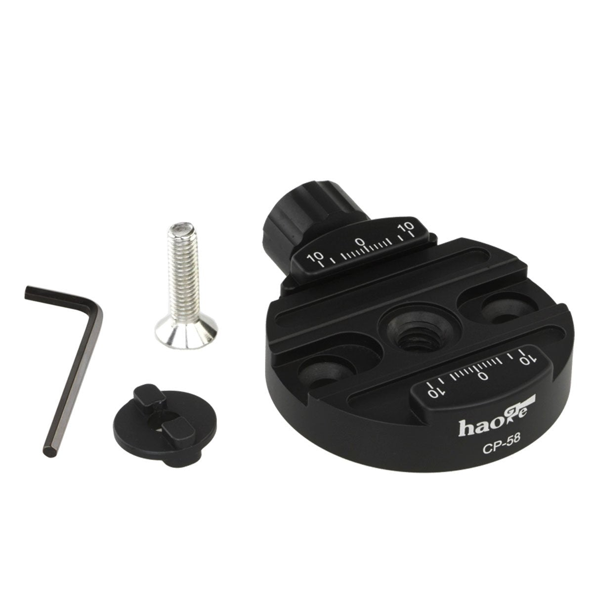 Haoge Combo Boss Adapter Convertor With Cp 58 58Mm Arca Swiss Compatible Quick Release Clamp For Manfrotto Tripod Ball Head Clamp Replacement