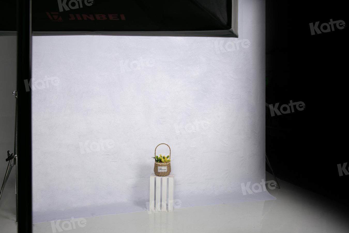 Kate 8Ft  10Ft Solid White Backdrop Portrait Photography Background For Photography Studio Children And Headshots Backdrop For P