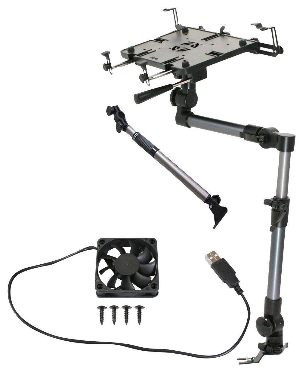 Mobotron Ms 526B Heavy Duty Laptop Mount With Complete Accessory Package