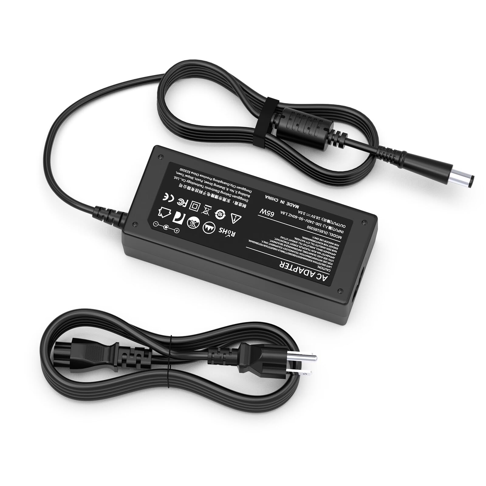 65W Laptop Charger For Hp Pavilion G4 G6 G7 G60 G61 G62 G71 G72; Pavilion Dv7 Dv6 Dv5 Dv4 Dv3 Dv3T Dv4T Dv6T Dv7T Dv3500 Ac Adapter; Dm1, Dm1Z Dm4 Dm4T Laptop Power Supply Cord (18.5V, 3.5A)