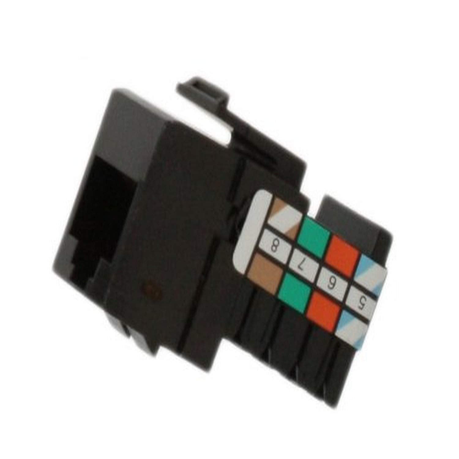 Leviton 41108 Rb8 Voice Grade Quickport Connector, Brown