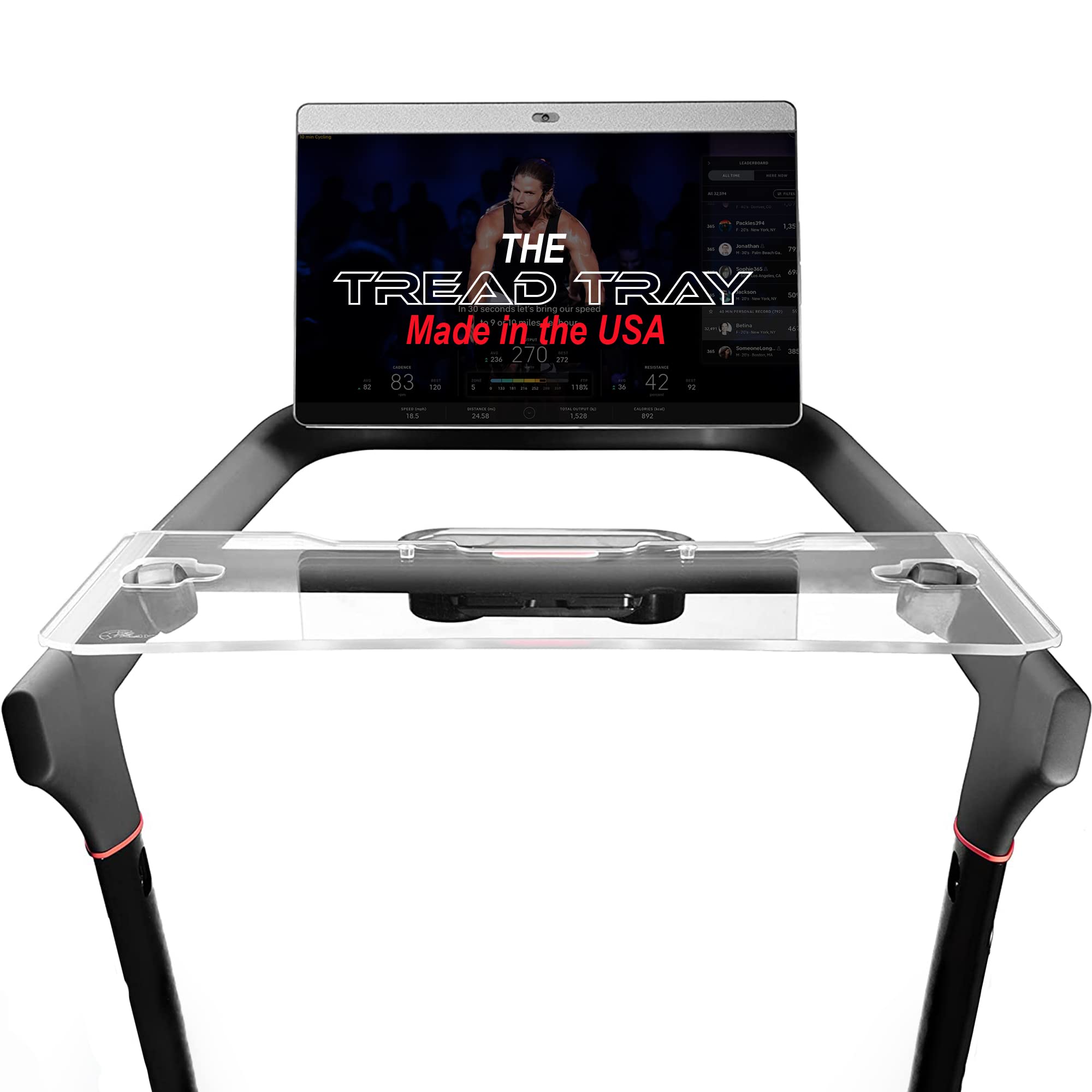 Tfd The Tread Tray 2.0 | Compatible With Peloton Tread (Does Not Fit Tread Plus), Made In Usa | Walking Desk Attachment Holder F