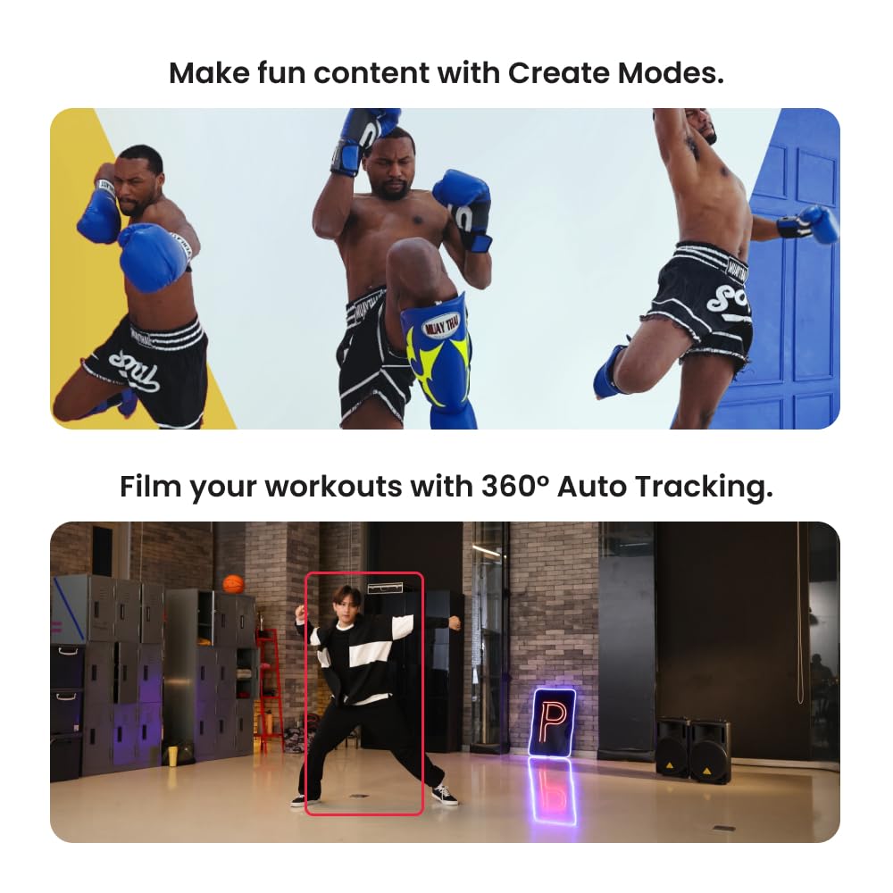 Pivo Pod Classic Auto Face Tracking Phone Holder, 360 Rotation, Content Creator Essentials For Fitness Tracker With Remote Contr