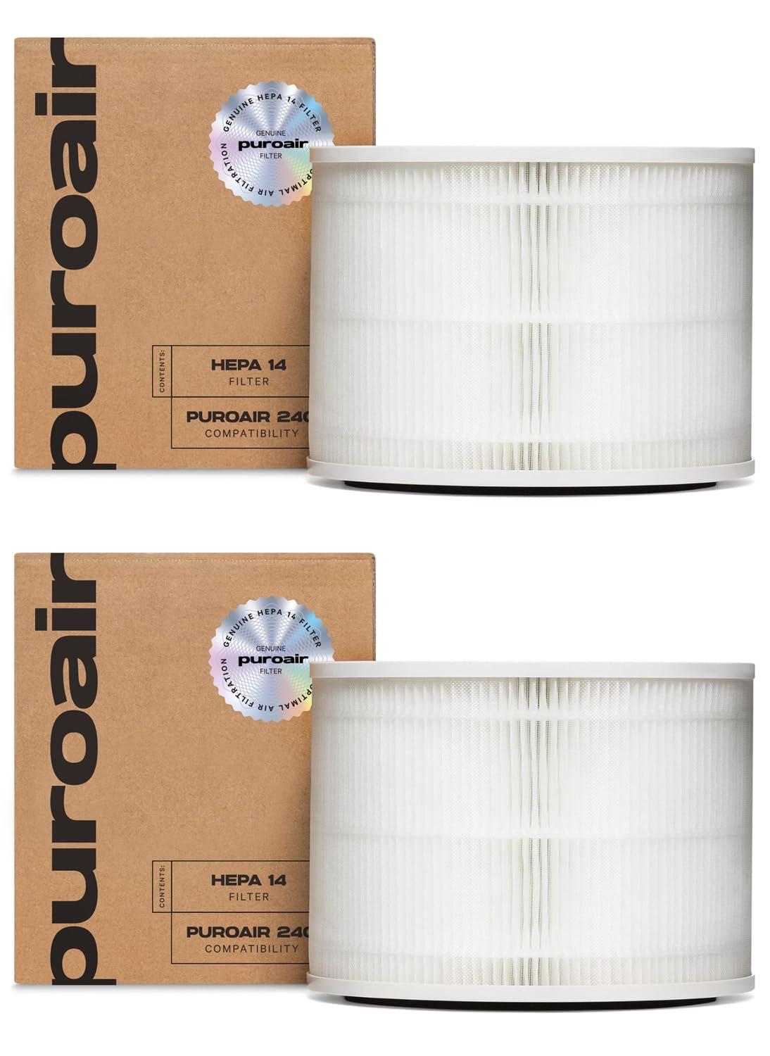 2 Pack Of Genuine Puroair 240 Replacement Filters   Hepa Filter For Puroair Purifier   Captures Up To 99% Of Pollen, Smoke, Poll