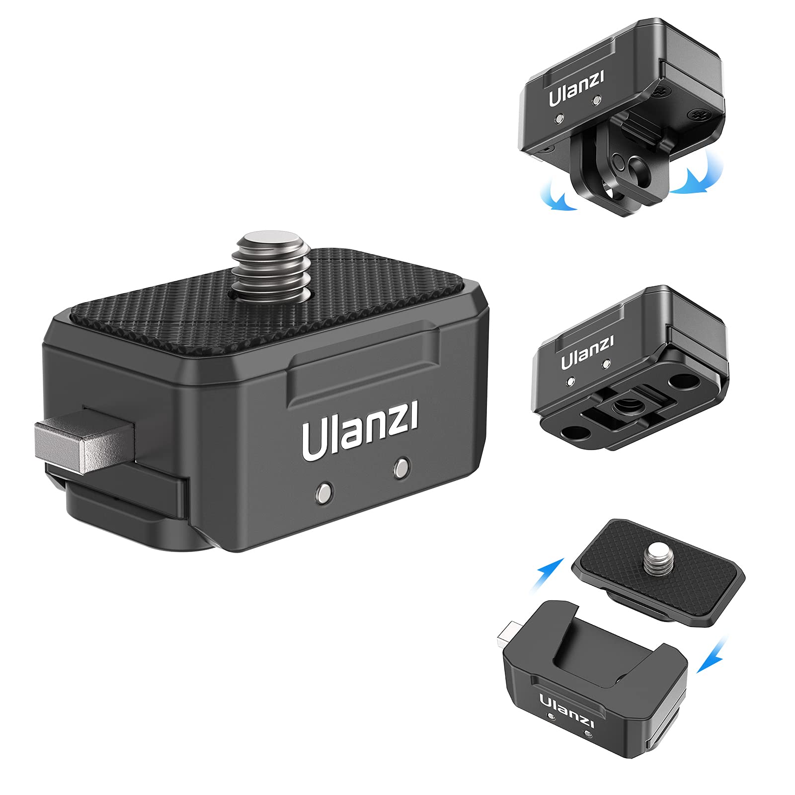 Camera Quick Release Tripod Mount, Ulanzi Hummingbird Dslr Qr Plate Adapter Vlog Filmmaking Quick Accessories Kits For Go Pro He