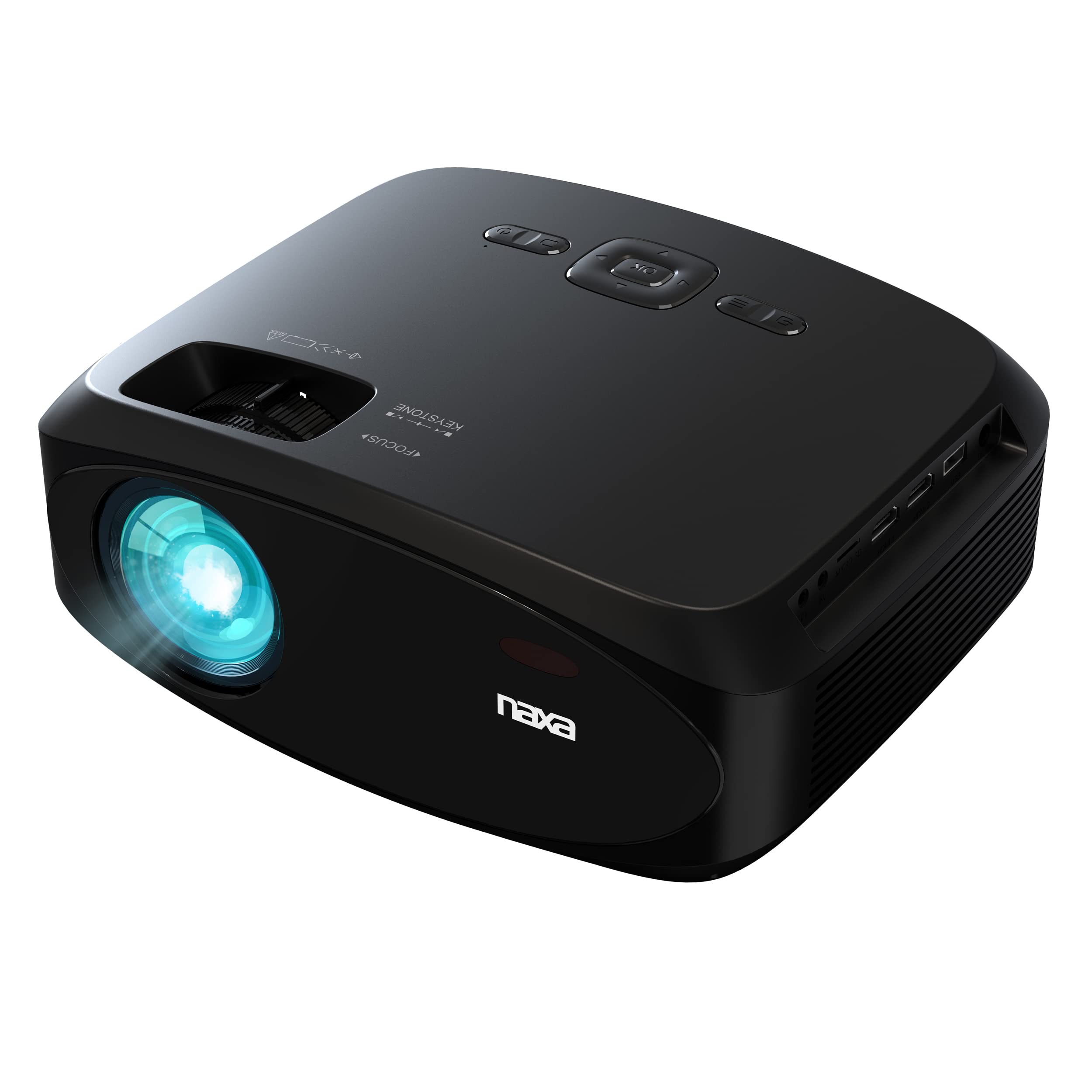 Naxa Electronics Nvp 3002C 210 Home Theater Lcd Projector Combo With 100 Portable Screen Remote And Case Gaming Consoles Bluetoo