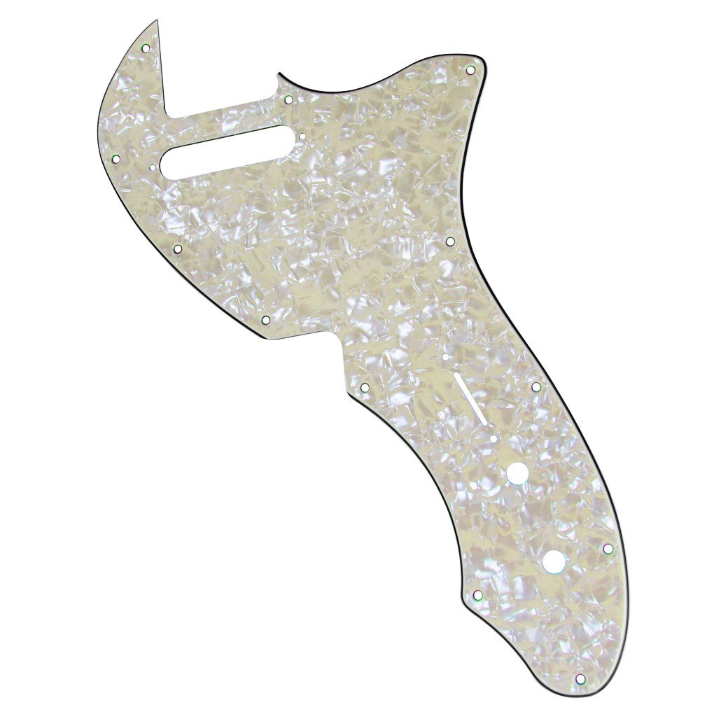 Fleor 4Ply Aged Pearl Tl Pickguard Guitar Pick Guard Plate With Screws Fit 69 Tl Thinline Re-Issue Guitar Part
