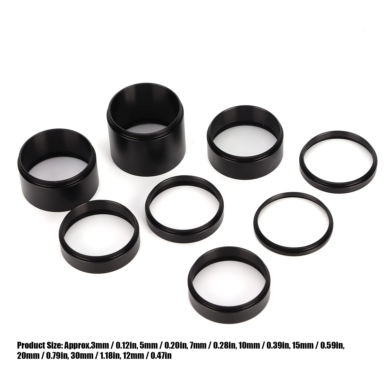 Lens Adapter Ring Extension Tube Kit,Camera Tube Telescope Covers,Variable Tube Microscope Lens M42 Extension Tubes Microscope A