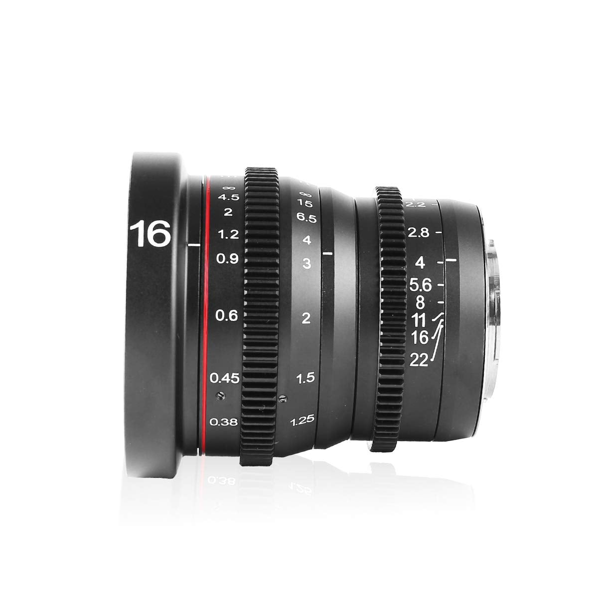 Meike 16Mm T2.2 Manual Focus Wide Angle Fixed Prime Cinema Lens For M43 Micro Four Thirds Mft Mount Cameras And Cinema Camera Bm