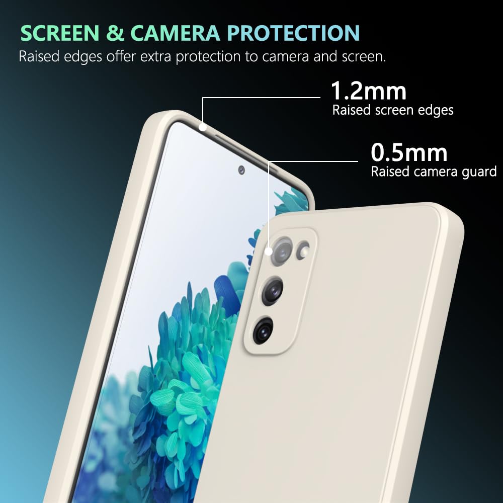 Wogroo For Samsung Galaxy S20 Fe Case White, Scratch Resistant With Soft Touch, Slim Thin Phone Cover For Samsung Galaxy S20 Fe