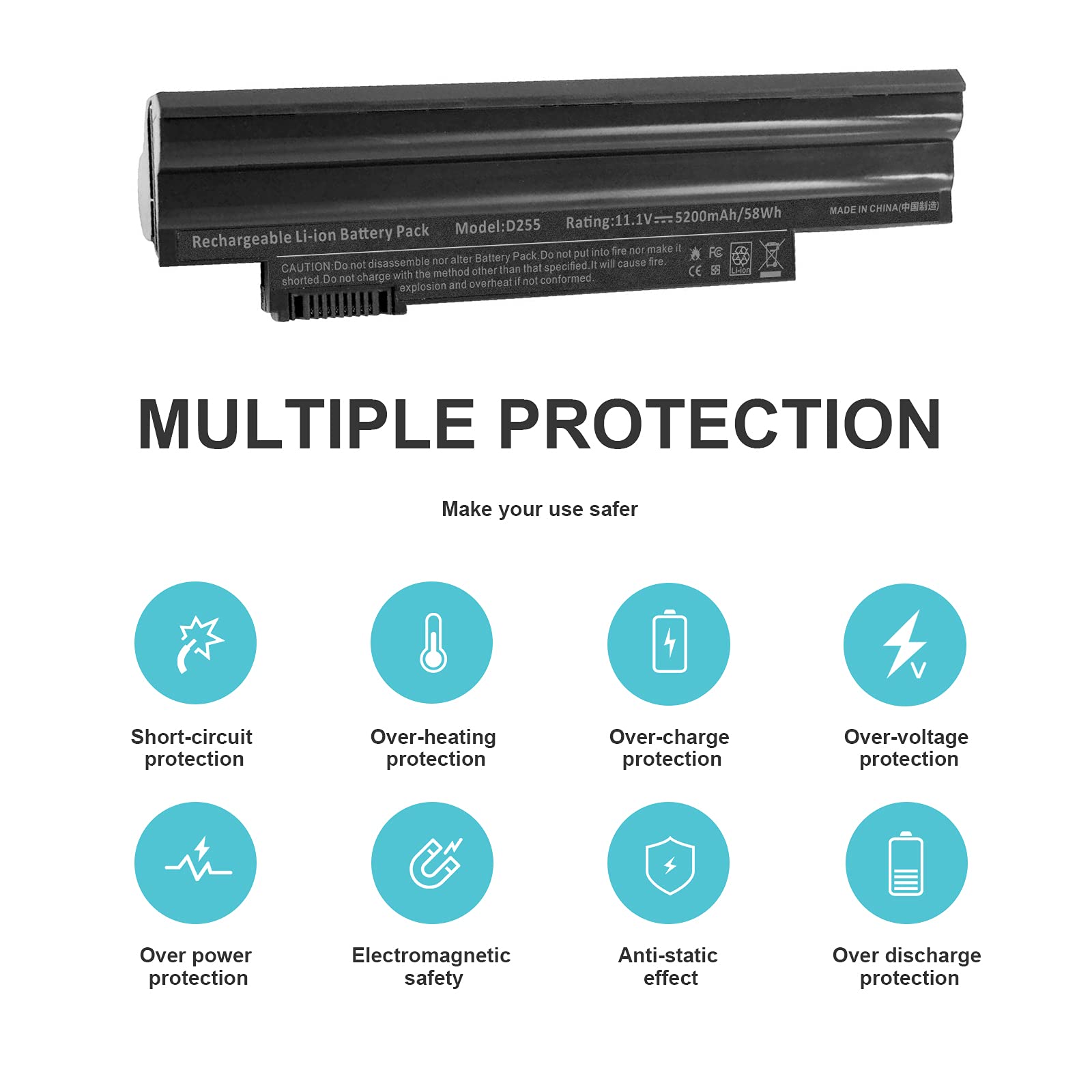 Asuncell Al10A31 Laptop Battery Fit Acer Aspire One D255 D257 D260 522 722 Al10A31 Al10B31 Al10G31 Gateway Lt23 Lt27 Lt28 Series
