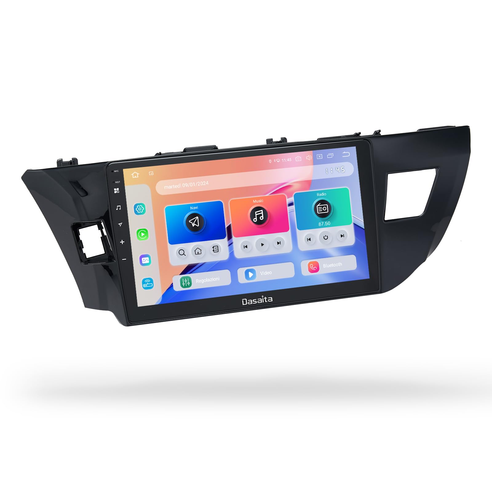 Dasaita Radio Upgrade G13 For Toyota Corolla 2014 2015 2016, Wireless Carplay, Android Auto, 10.2 Inch Hd Touchscreen, Gps Navigation, 4G, Wifi, Dsp, Qualcomm 665, 6Gb+64Gb, Android 13