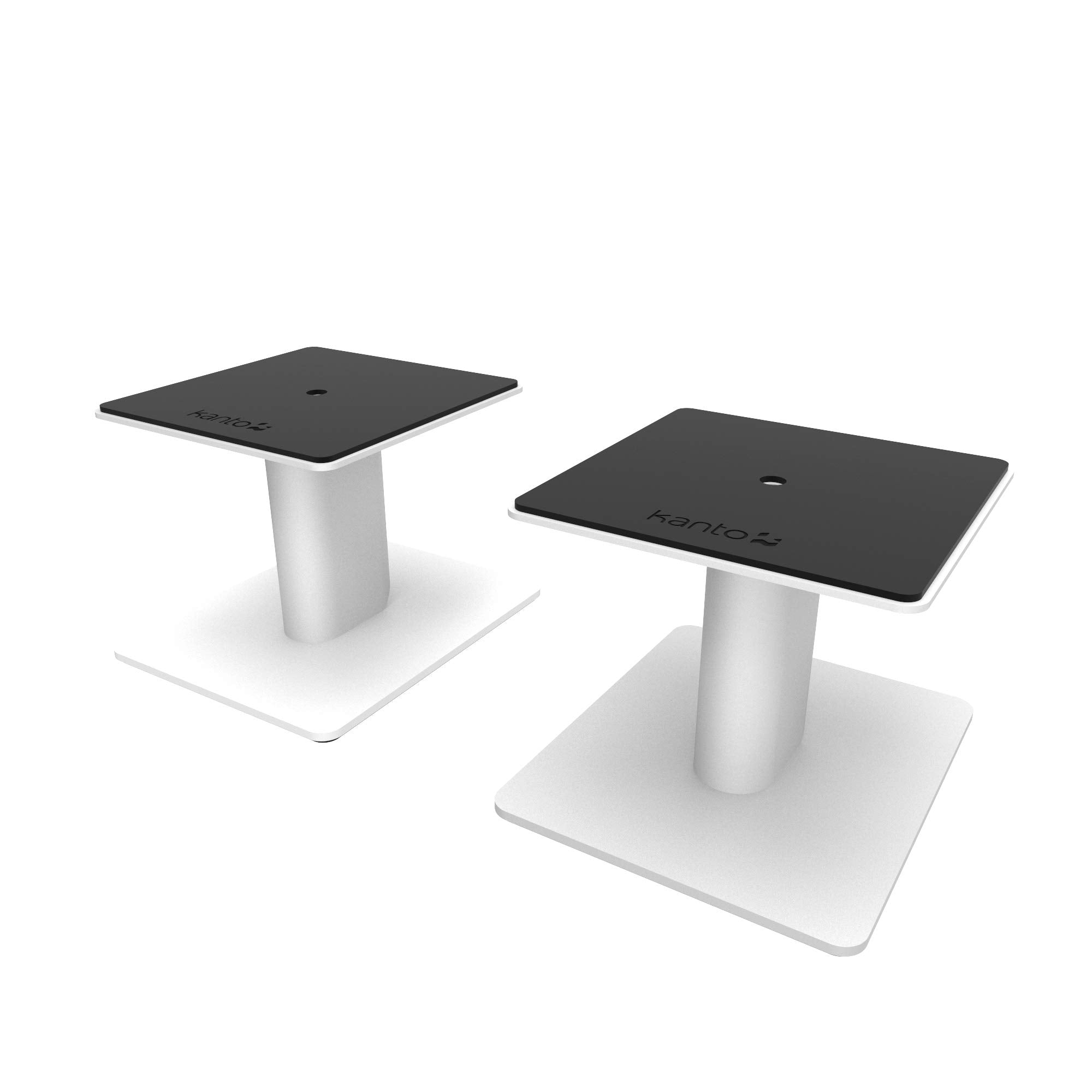 Kanto Sp6Hdw Universal Desktop Speaker Stands   6 Inch   2 Pack   Steel (White)