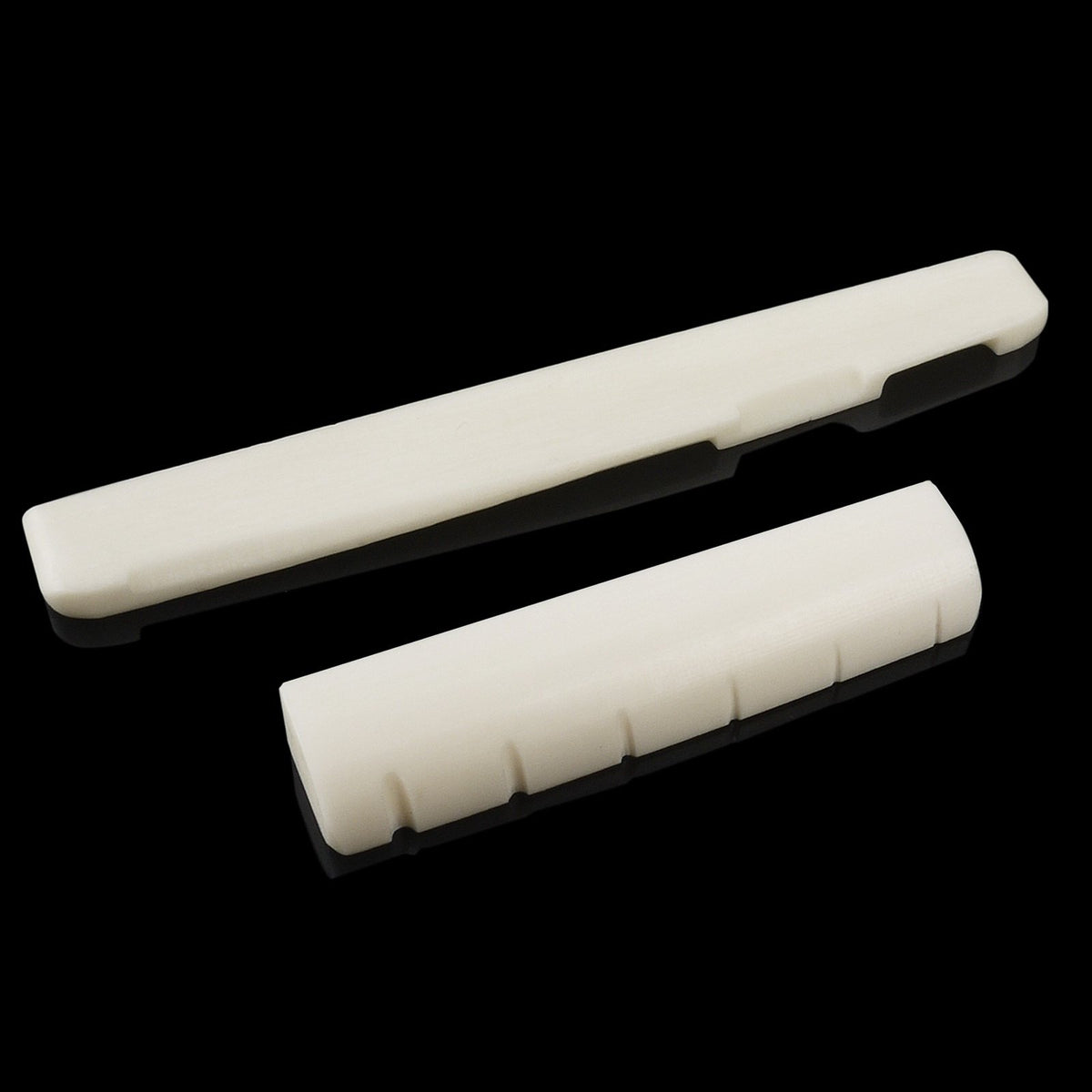 Mr.Power 6 Strings Guitar Bone Bridge Saddle And Nut Made Of Real Bone (For Acoustic)