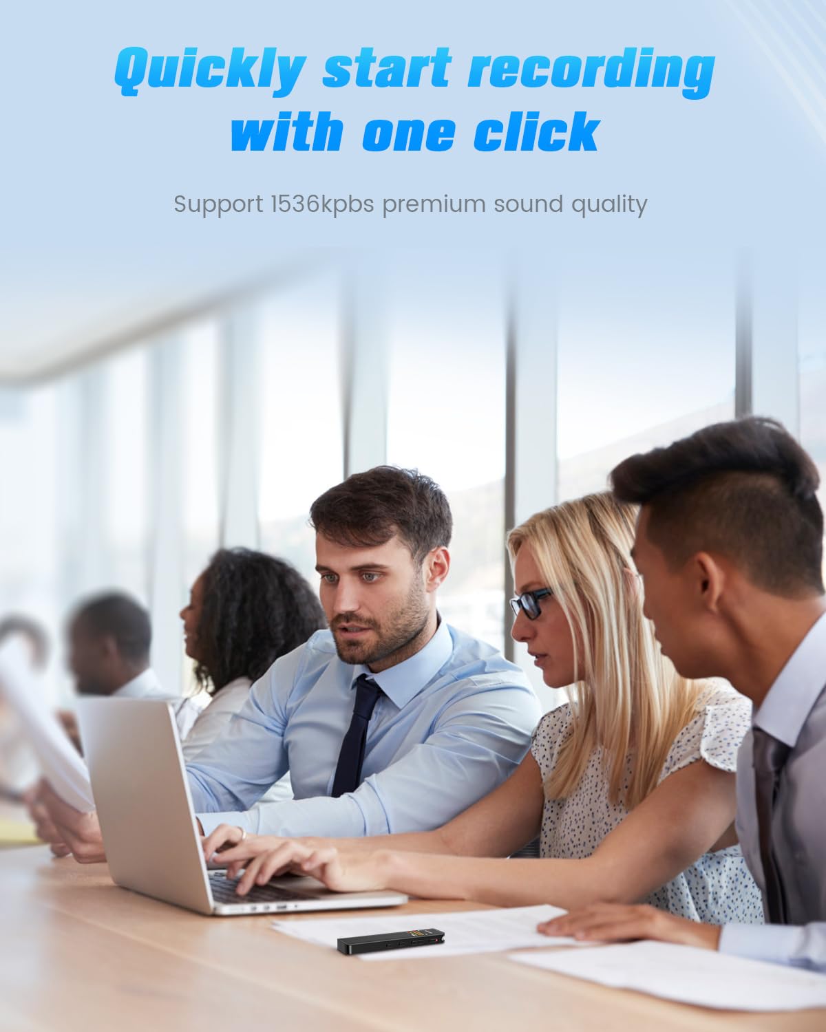 64Gb Digital Voice Recorder With Playback, A B Repeat, Variable Speed Play, Voice Activated Recorder For Lectures, Recording Mon