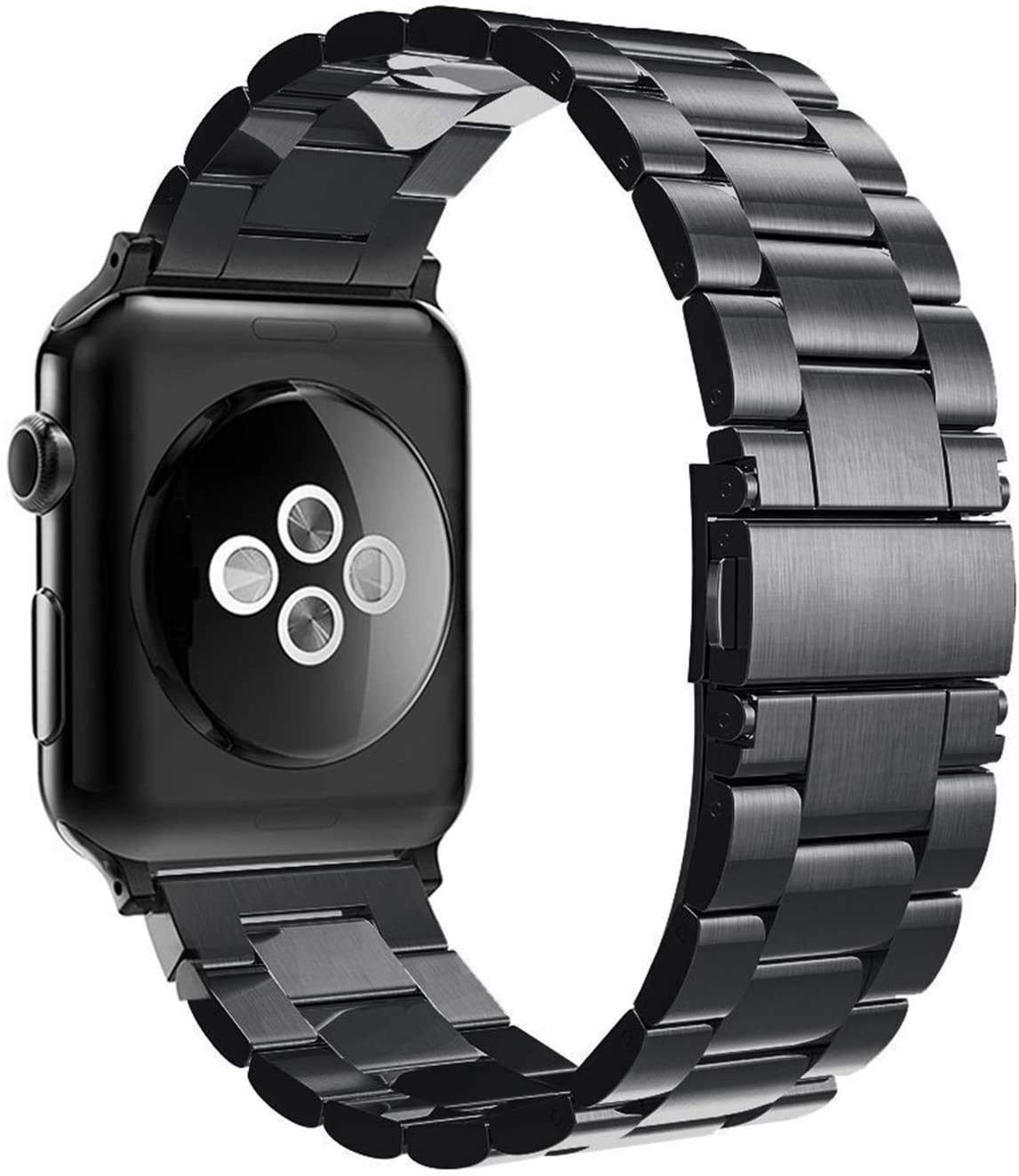 Simpeak Business Band Compatible with Apple Watch Series 10(46mm) Series 9 8 7 (45mm) 6 SE 5 4 (44mm) 3 2 1 (42mm), Women Men Stainless Steel Band Strap Compatible with iWatch 46mm 45mm 44mm 42mm