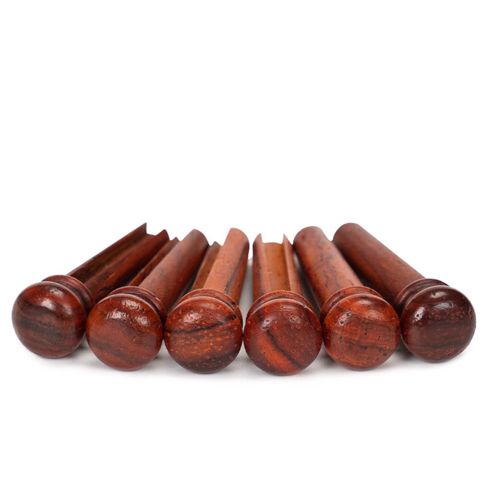 Miwayer Cocobolo Wood Guitar Bridge Pins Replacement Parts Brown for 6 & 12 String Acoustic Guitar (Pure Cocopolo Wood)