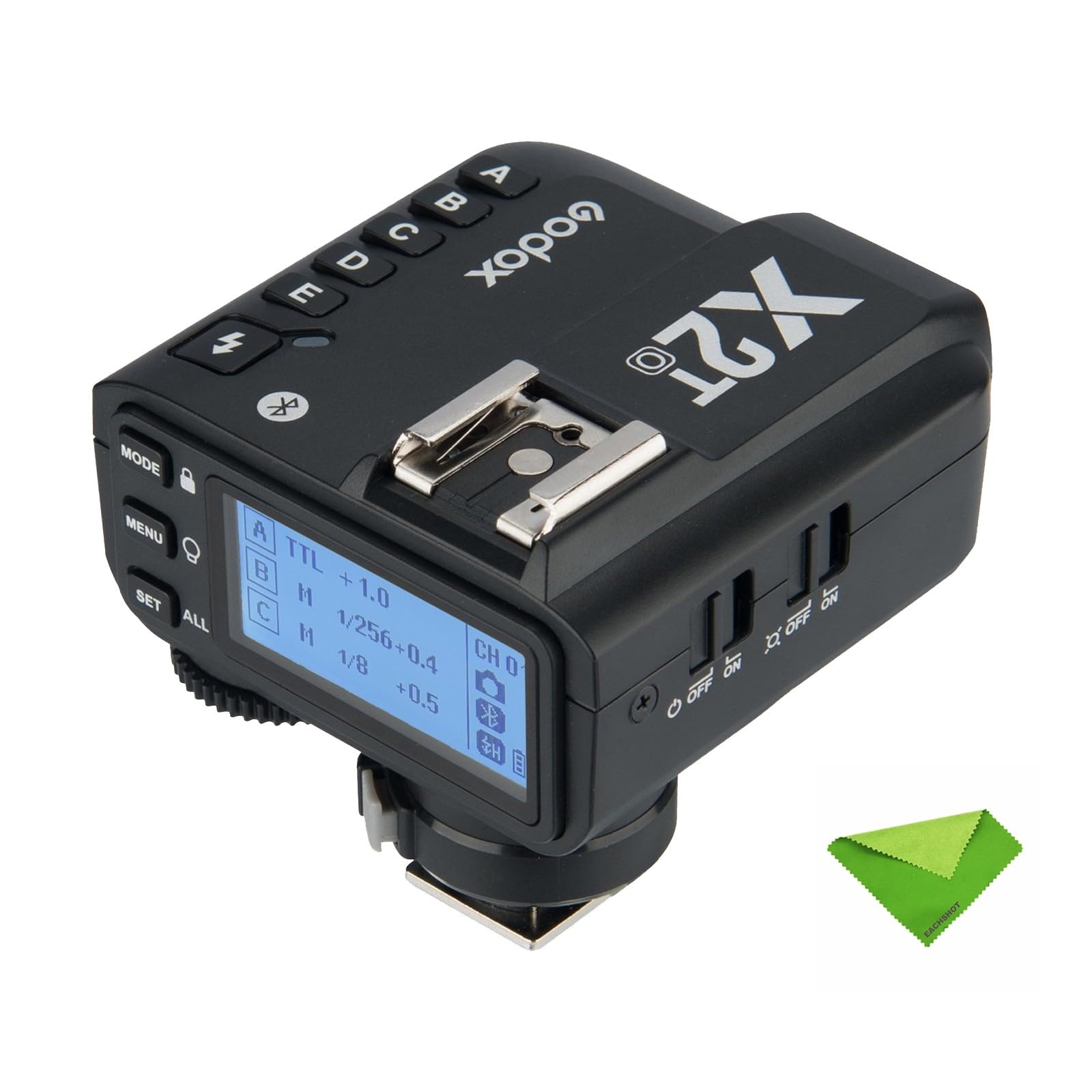 Godox X2T-O TTL Wireless Flash Trigger for Olympus, 1/8000s HSS Bluetooth Connection Supports App Controller, TCM Function, 5 Se