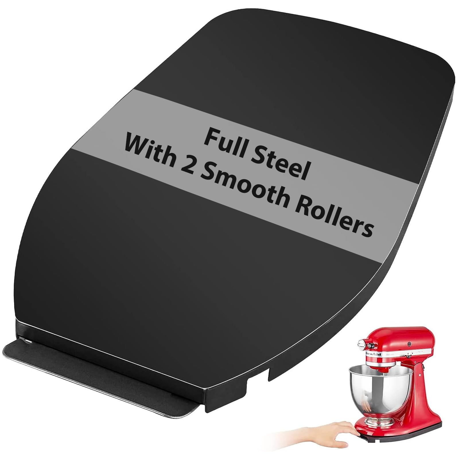 Mixer Sliding Tray For Kitchenaid 4.5 5 Qt Tilt Head Stand Mixer   Metal Rolling Tray Kitchen Countertop Appliance Slider Storag