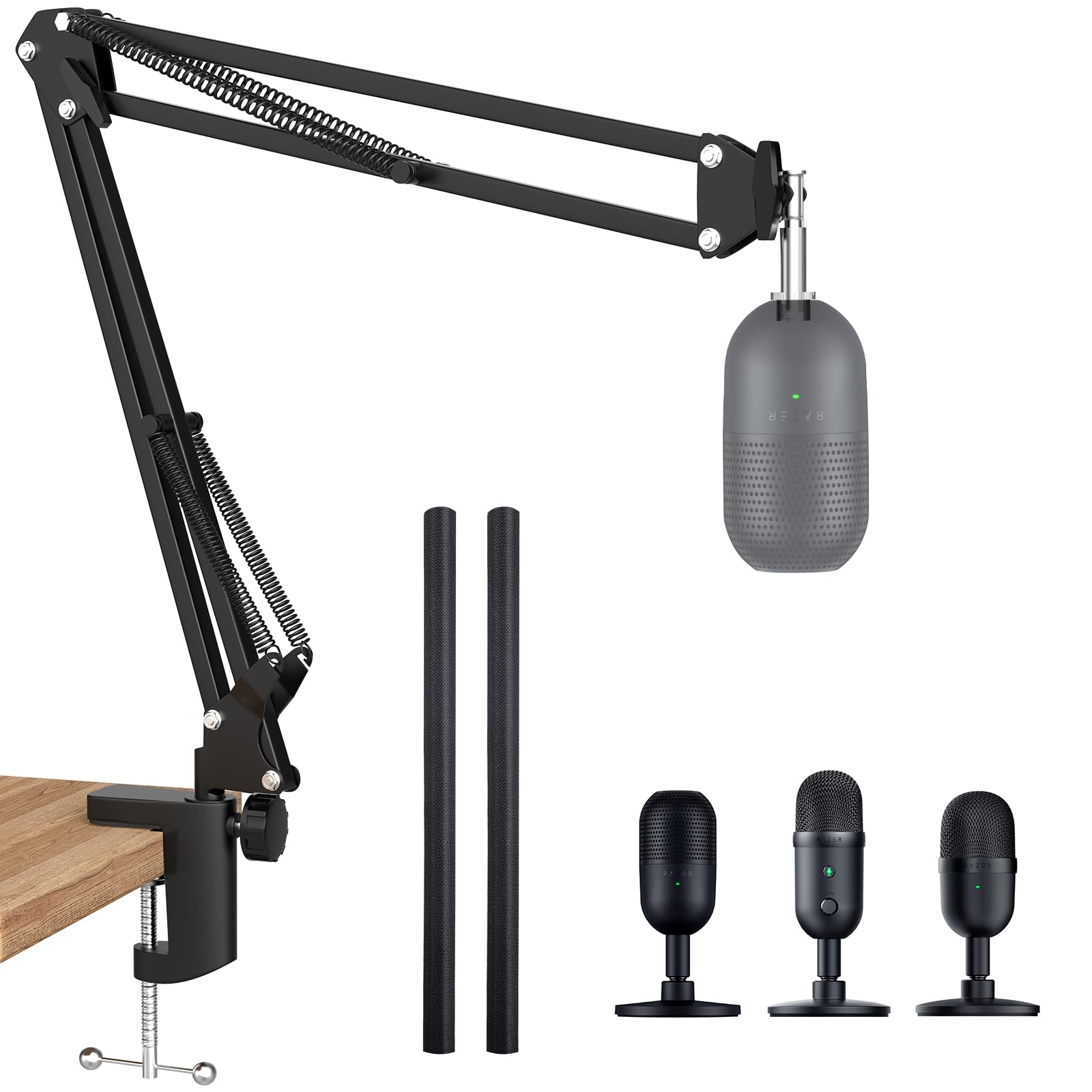 Seiren V3 Mini Boom Arm   Mic Arm For Razer Mini, Seiren V2, Seiren X And Most Microphone, Adjustable Boom Scissor Arm Stand Wit