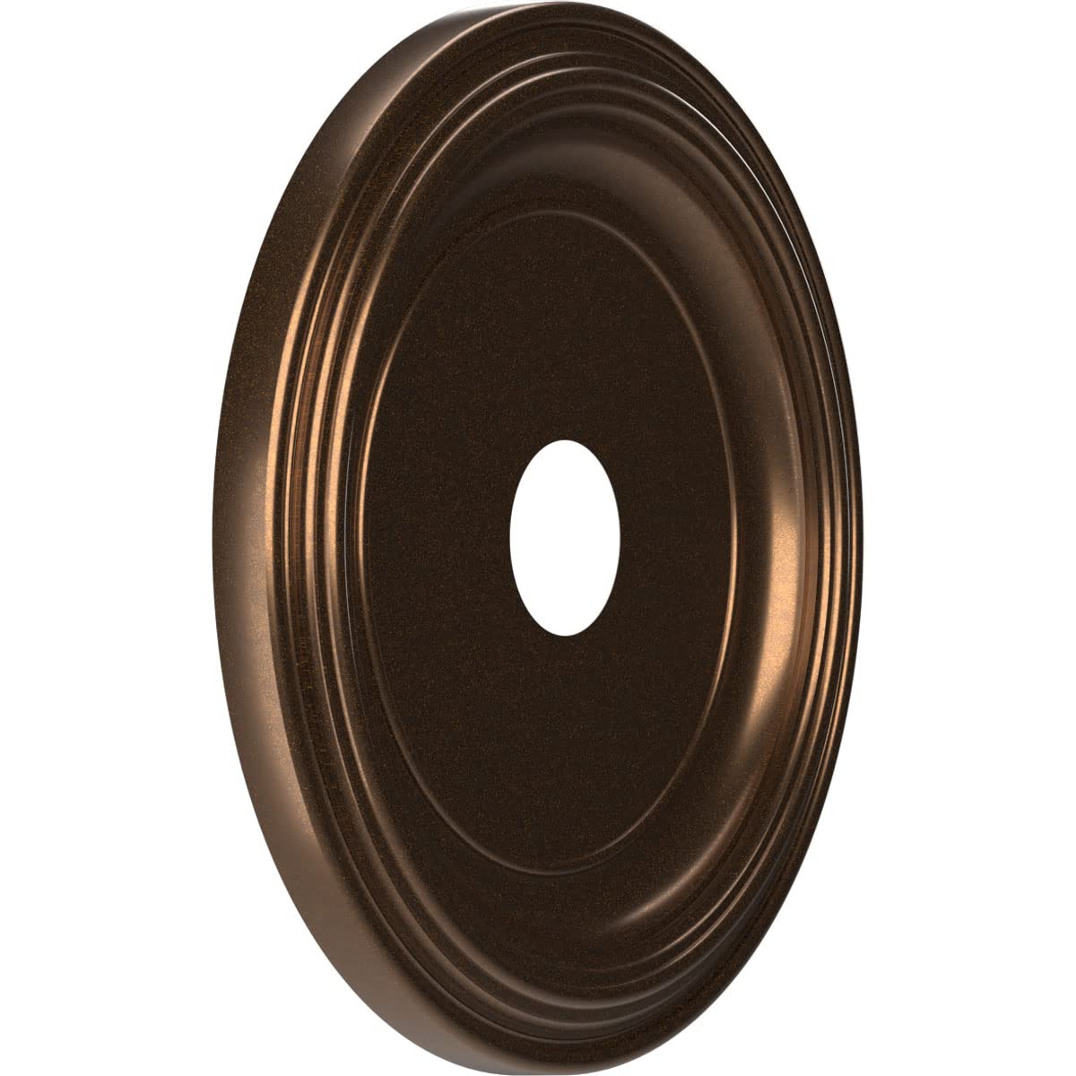 Ekena Millwork 19''Od X 3 1/2''Id X 1 1/2''P Traditional Thermoformed Pvc Ceiling Medallion (Fits Canopies Up To 11 1/2''), Meta