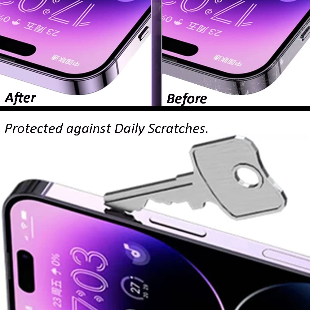 Ultra Thin Transparent Side Film For Iphone 14 Pro Frame Protective Guard Film   3 Packs/Tpu Hydrogel