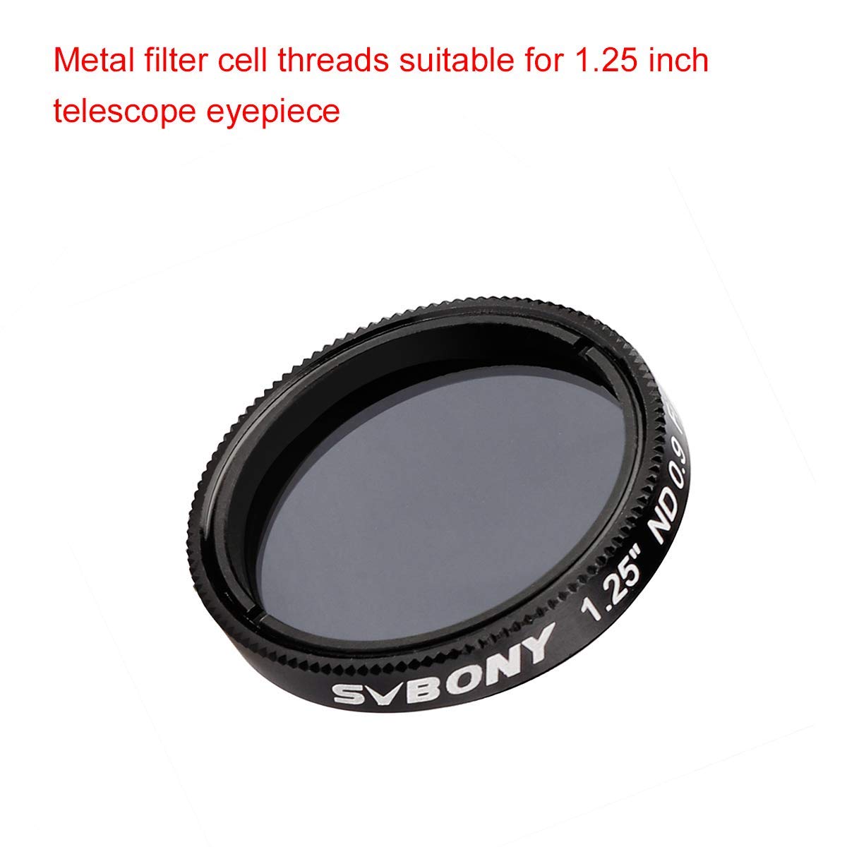 Svbony Sv139 Telescope Filter Moon Filter 1.25 Inch 12.5 Percent Transmission Telescope Filter Nd8 Neutral Density Filter For Te